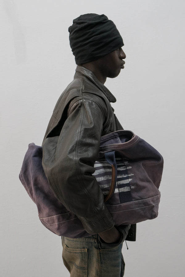 ralph lauren faded canvas coal bag