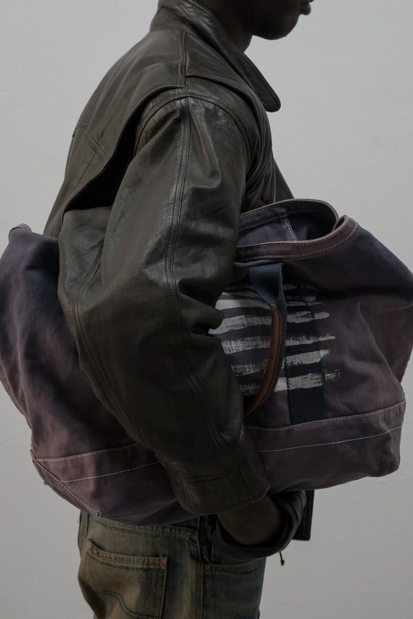 ralph lauren faded canvas coal bag