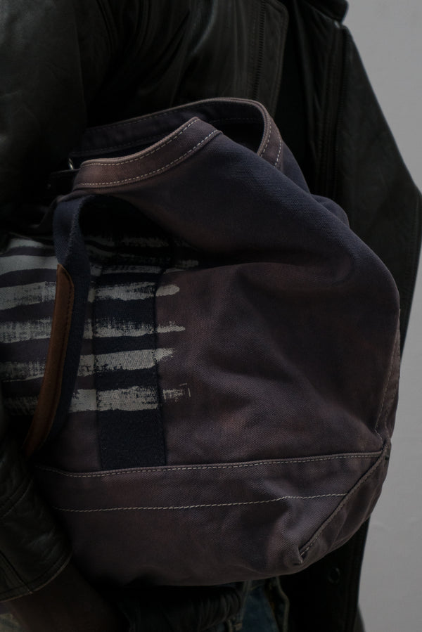 ralph lauren faded canvas coal bag