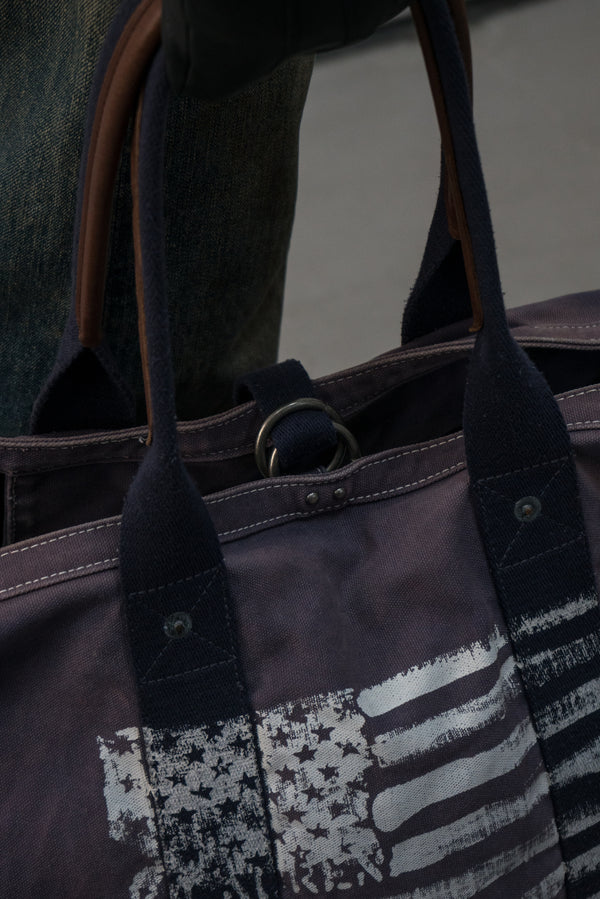 ralph lauren faded canvas coal bag