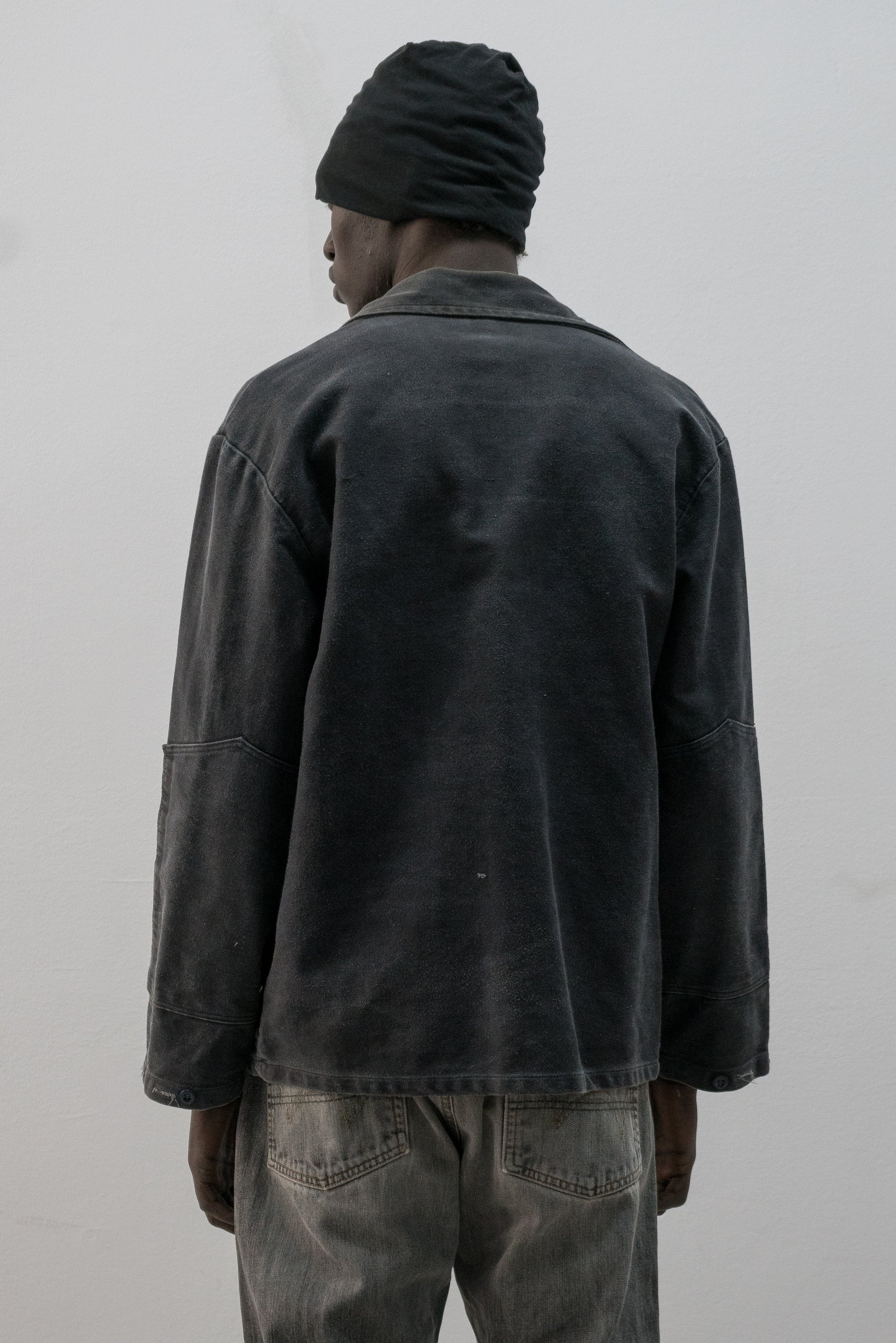 1960s ussr moleskin button-up chore jacket