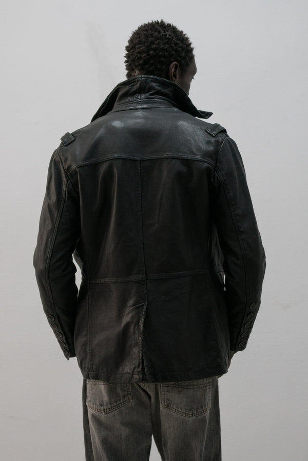 italian double breasted short coat
