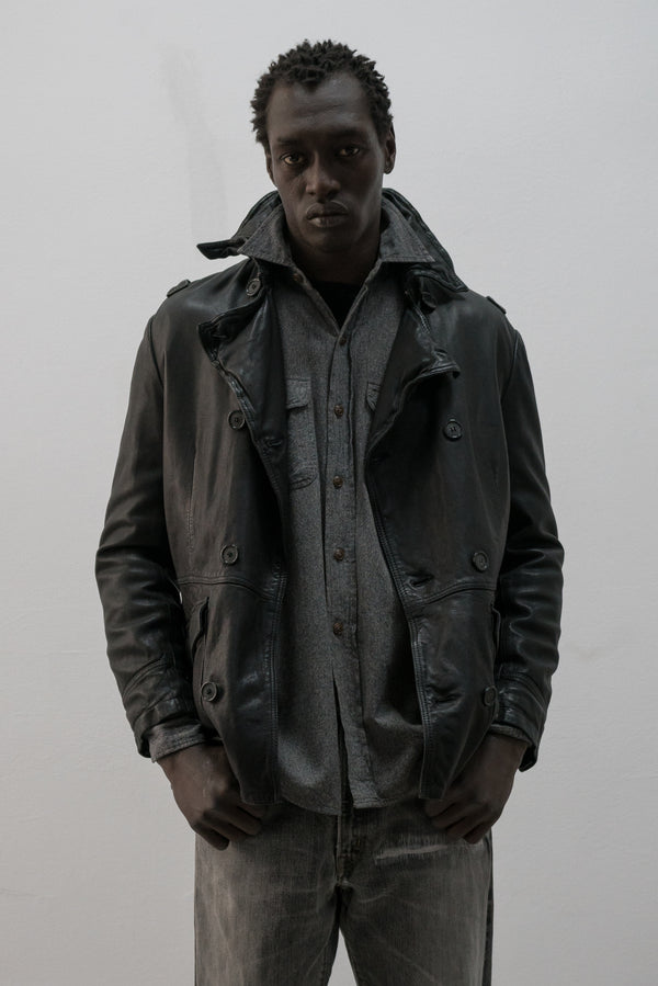 italian double breasted short coat