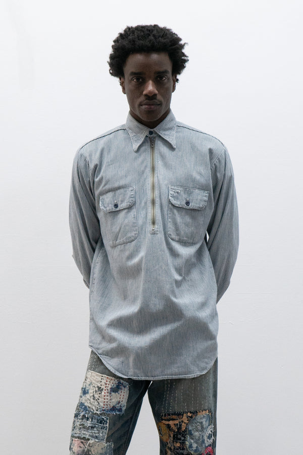 1940s half zip shirt