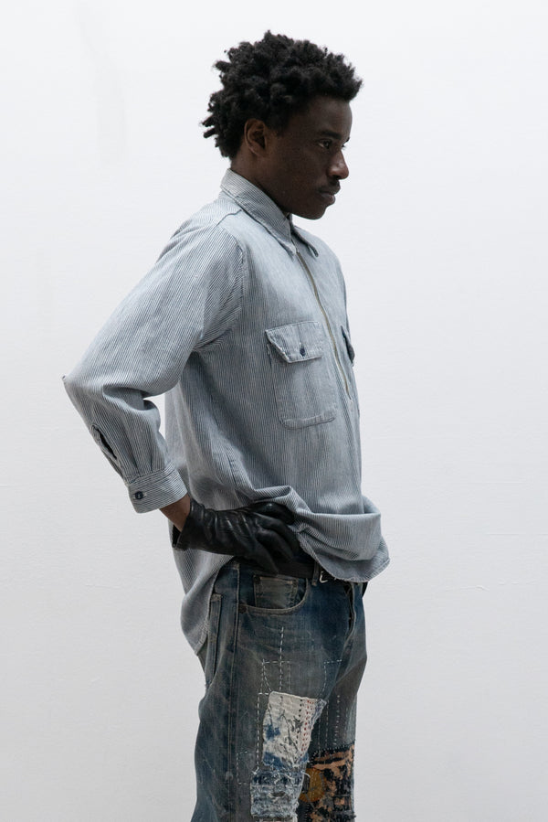 1940s half zip shirt