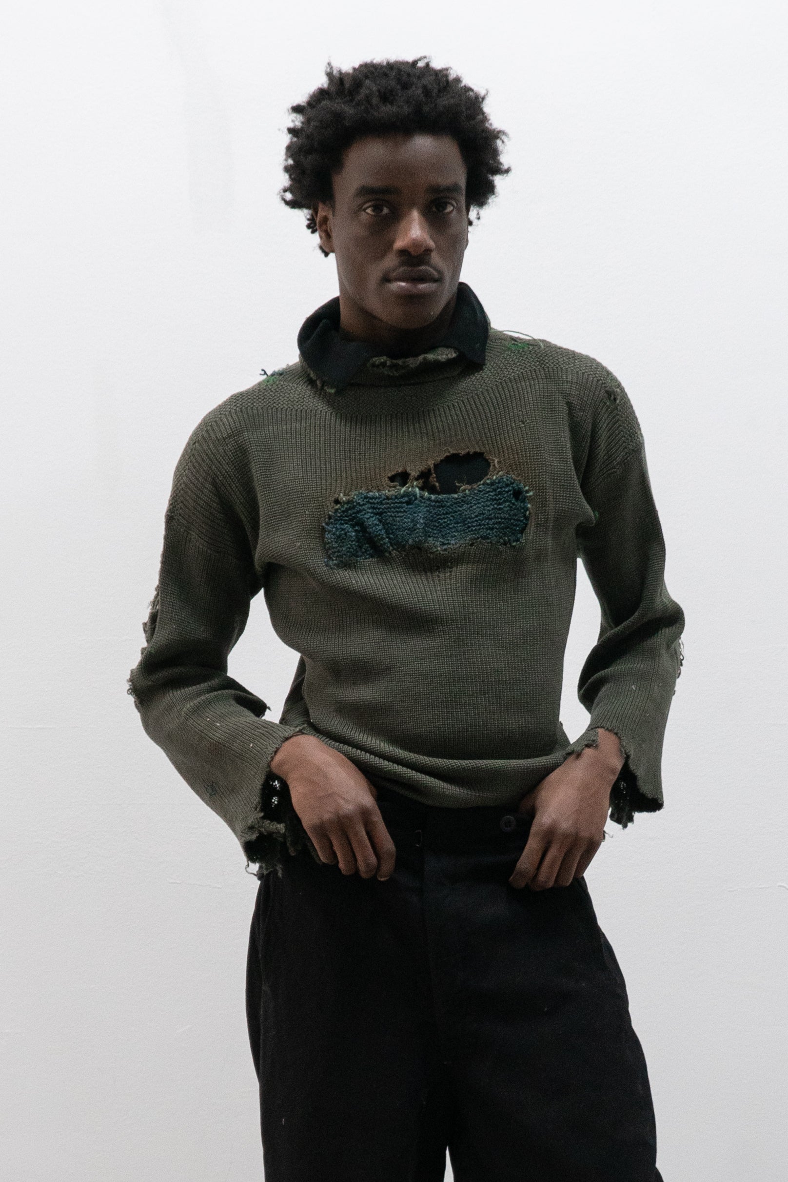 1940s german turtleneck knit