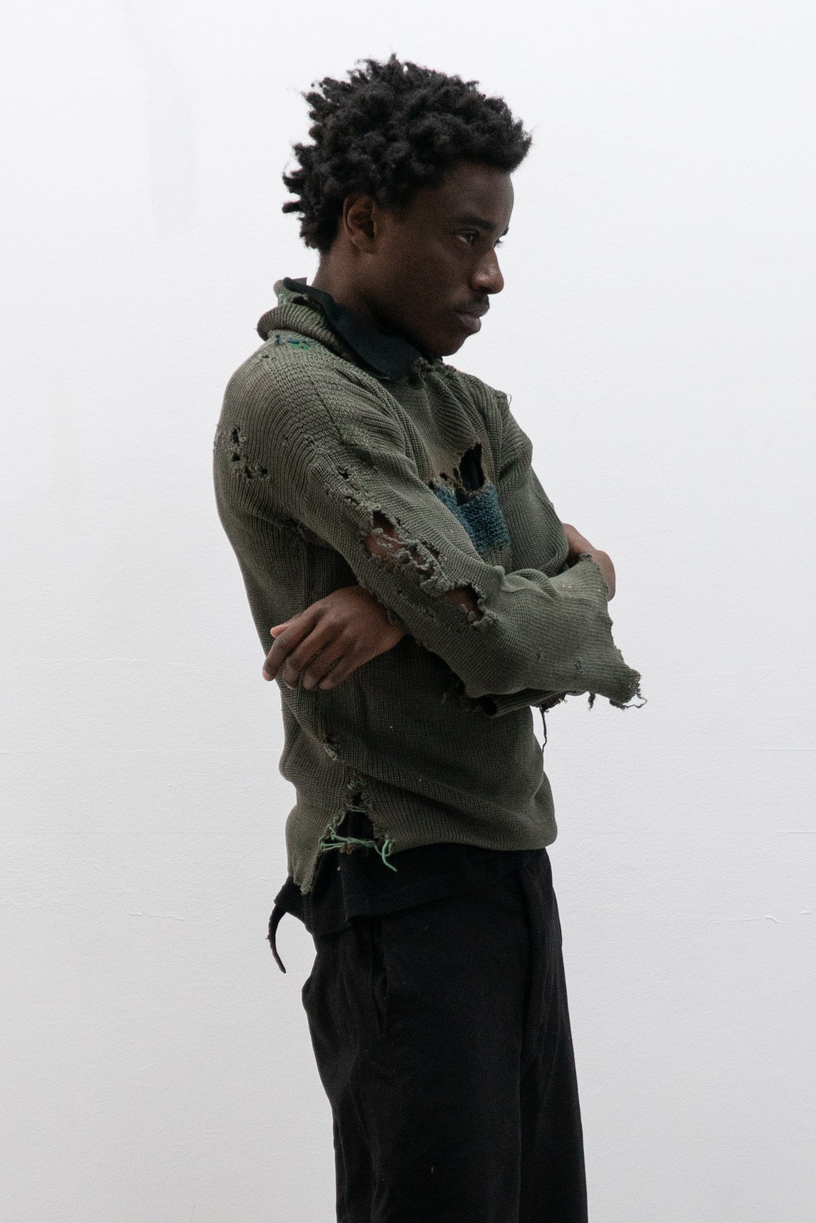 1940s german turtleneck knit