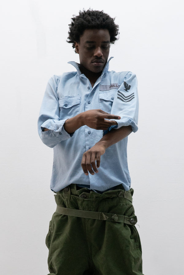 1970s us army button up shirt