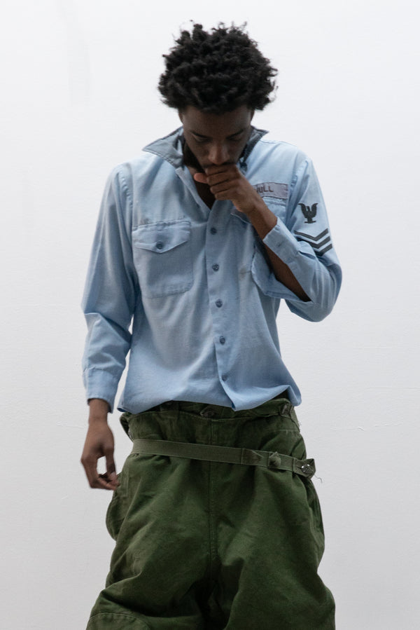 1970s us army button up shirt