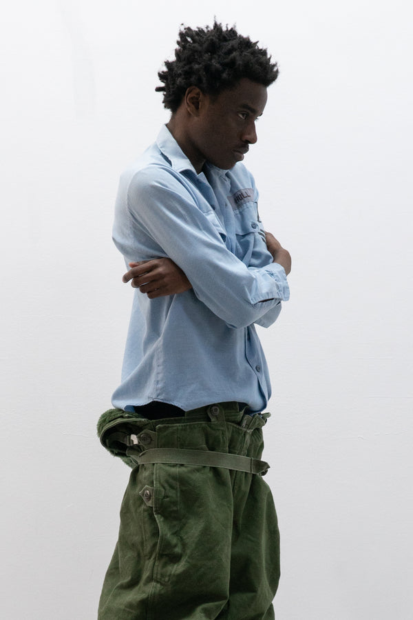 1970s us army button up shirt