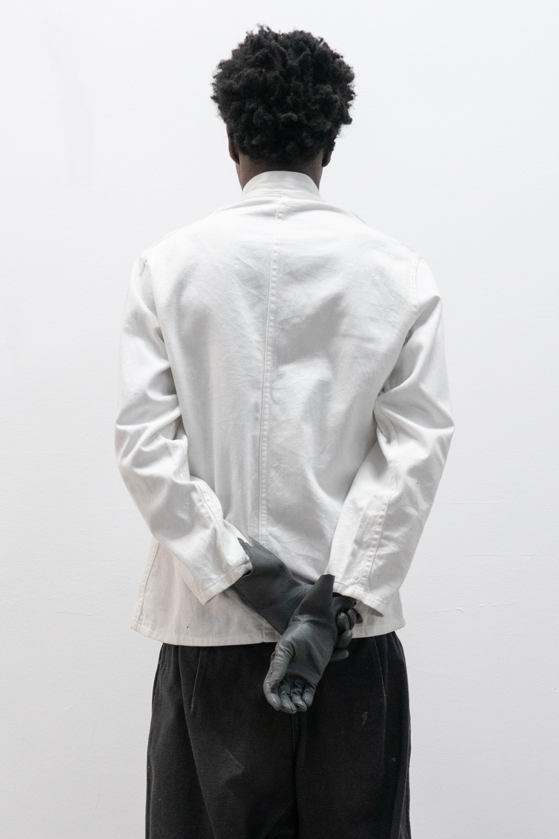 1980s double breasted chef's jacket