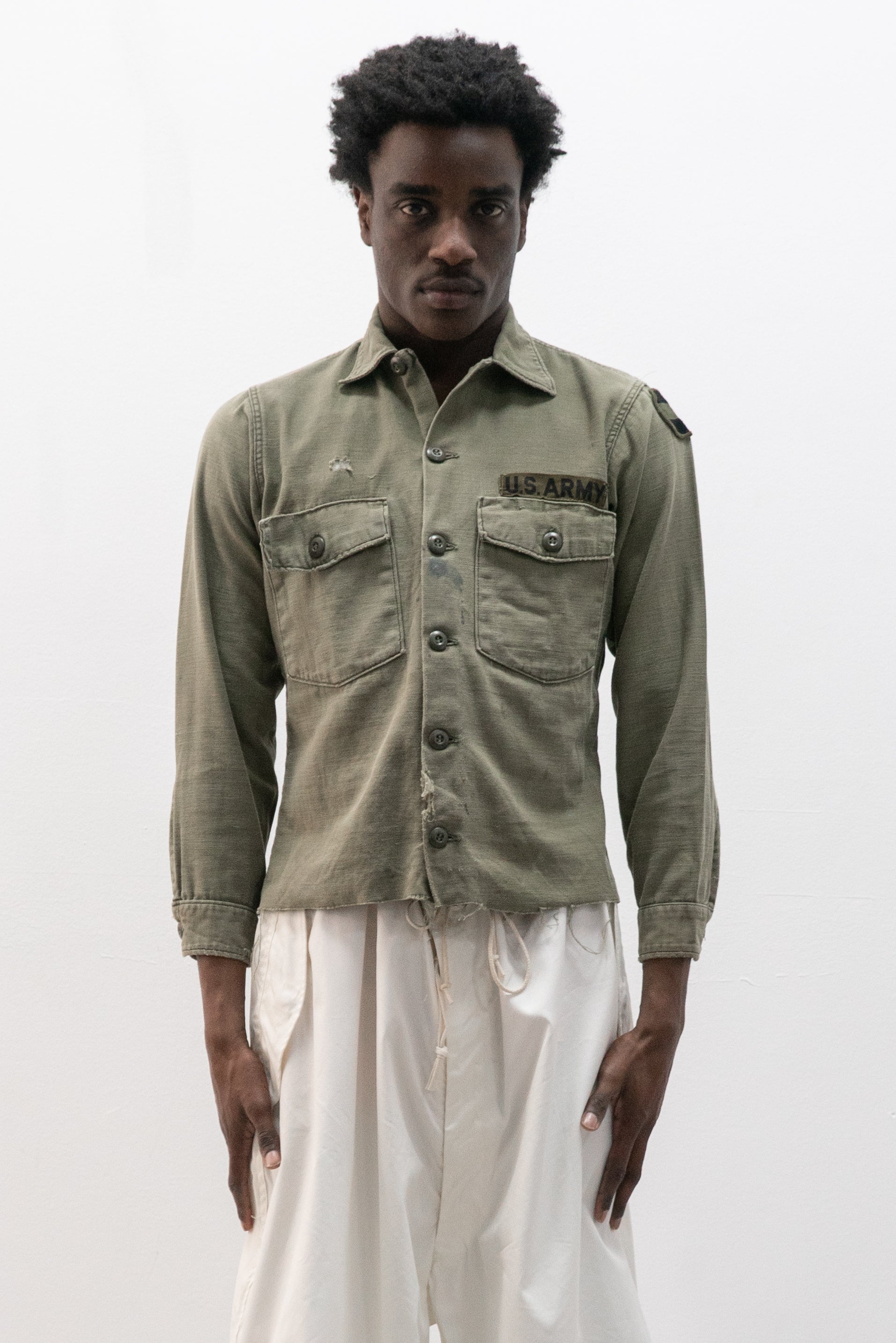 1960s us army og-107 shirt