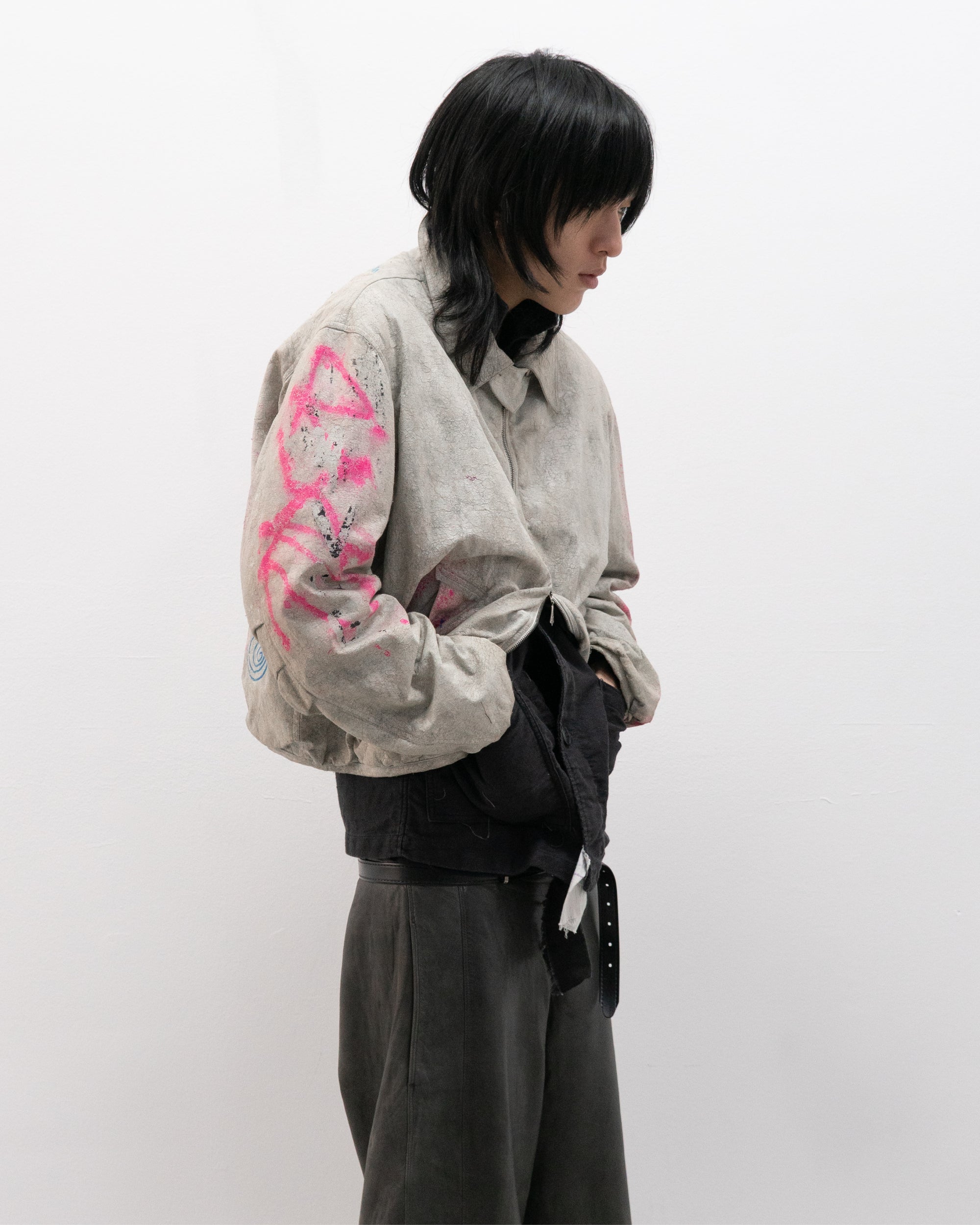 vivienne westwood anglomania 1990s cracked vinyl jacket