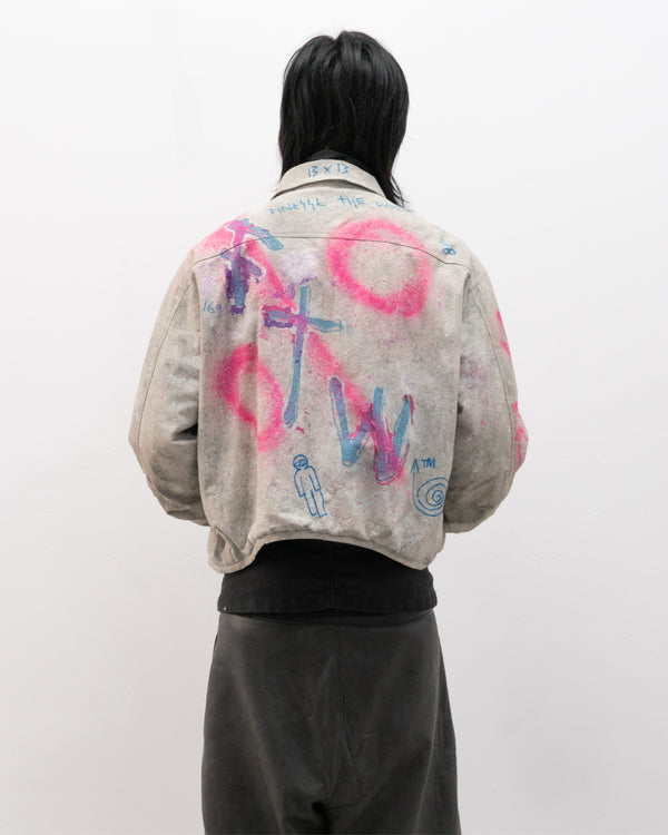 vivienne westwood anglomania 1990s cracked vinyl jacket