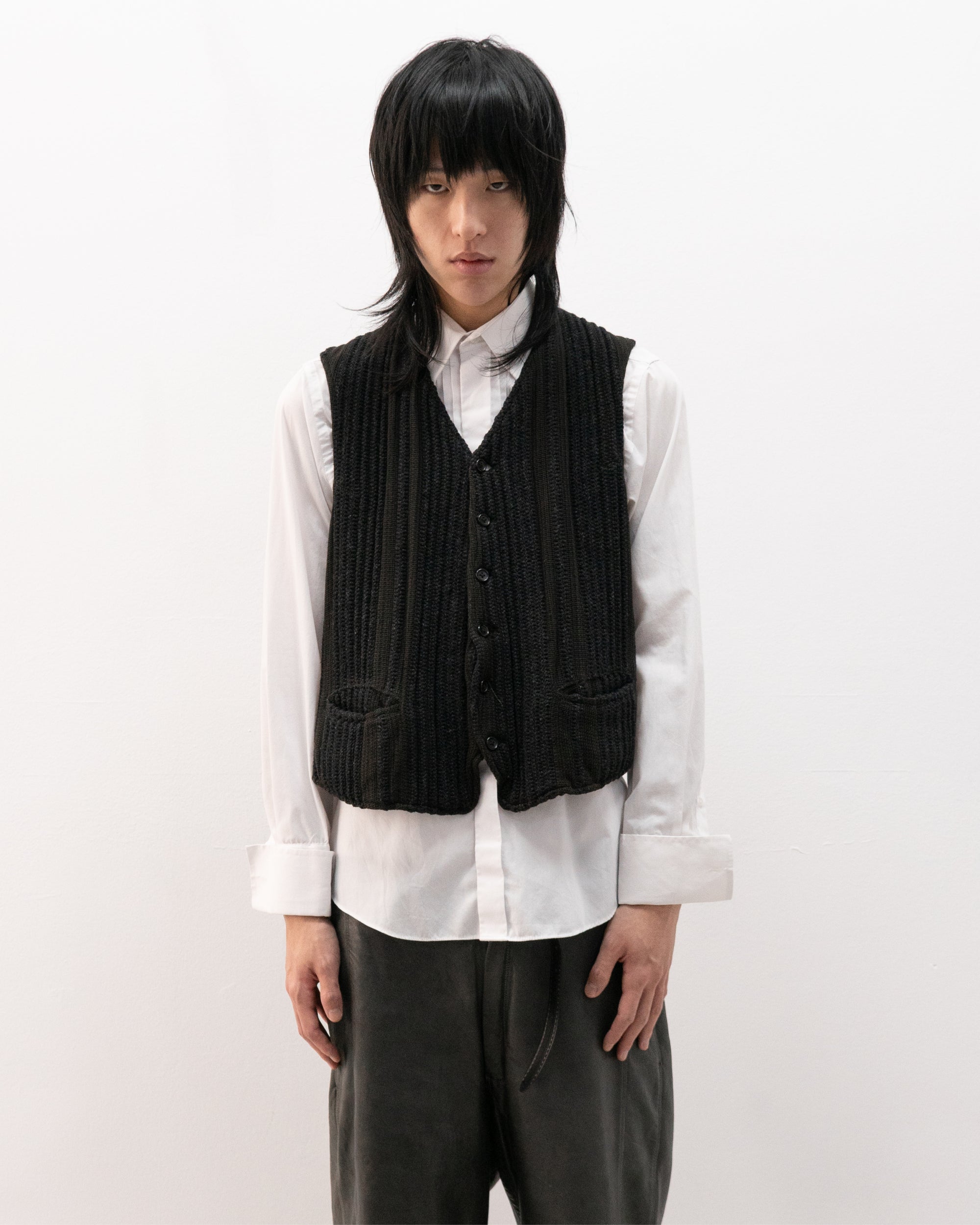 yohji yamamoto knitted vest