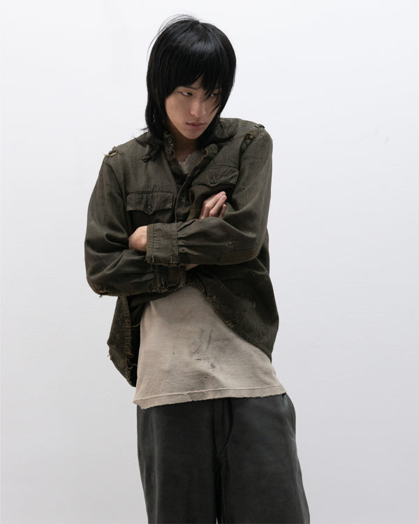 1940s red army soviet union henley overshirt