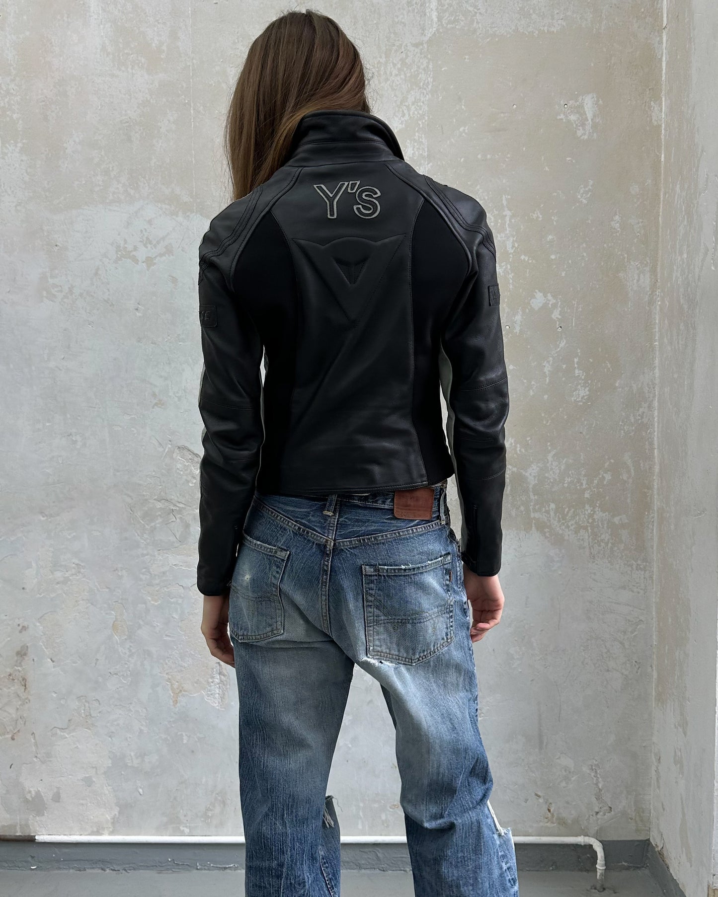 Yohji Yamamoto Y's x Dainese AW04 Motorcycle Leather Jacket