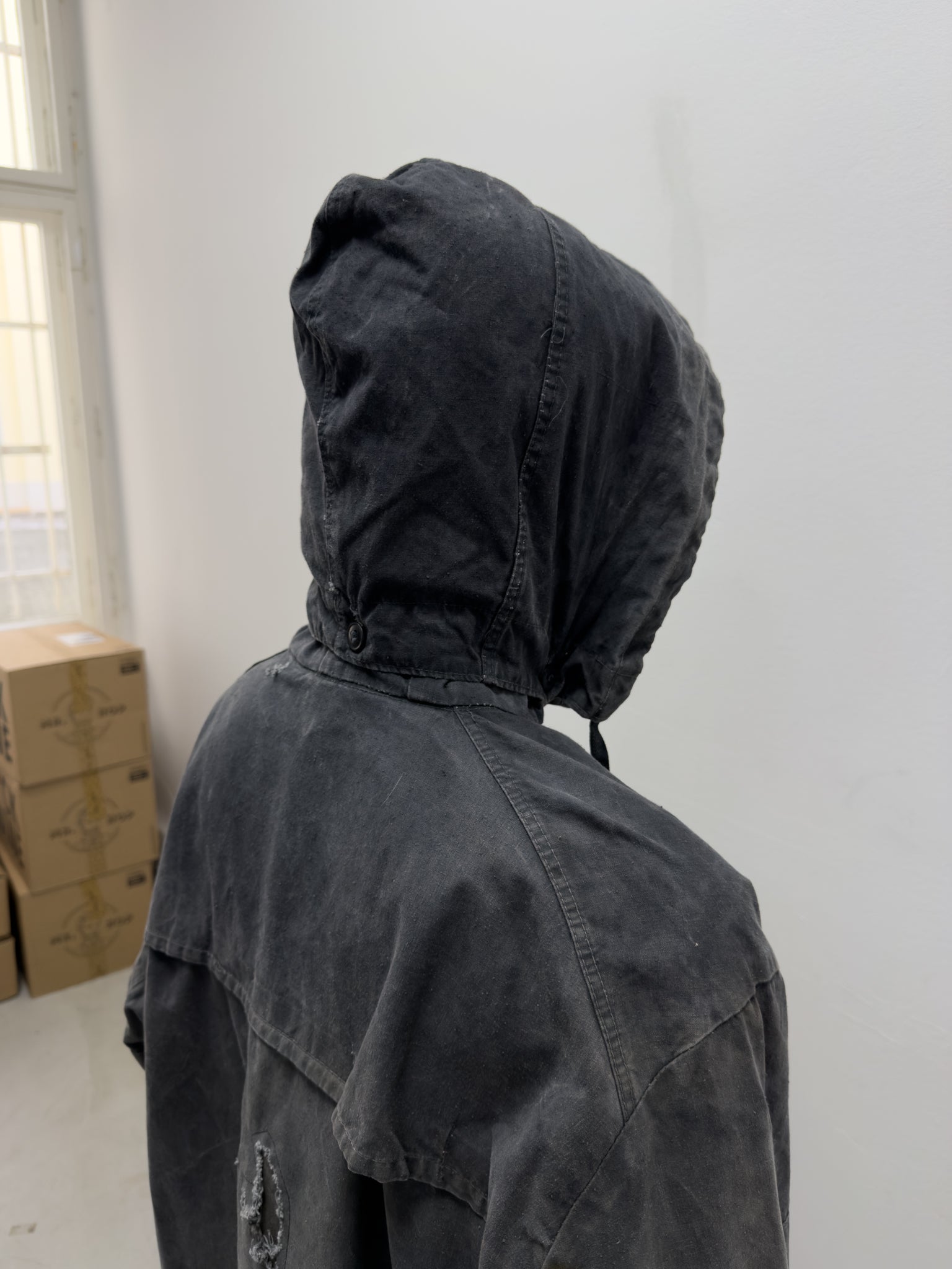 1950s ussr waxed workers jacket