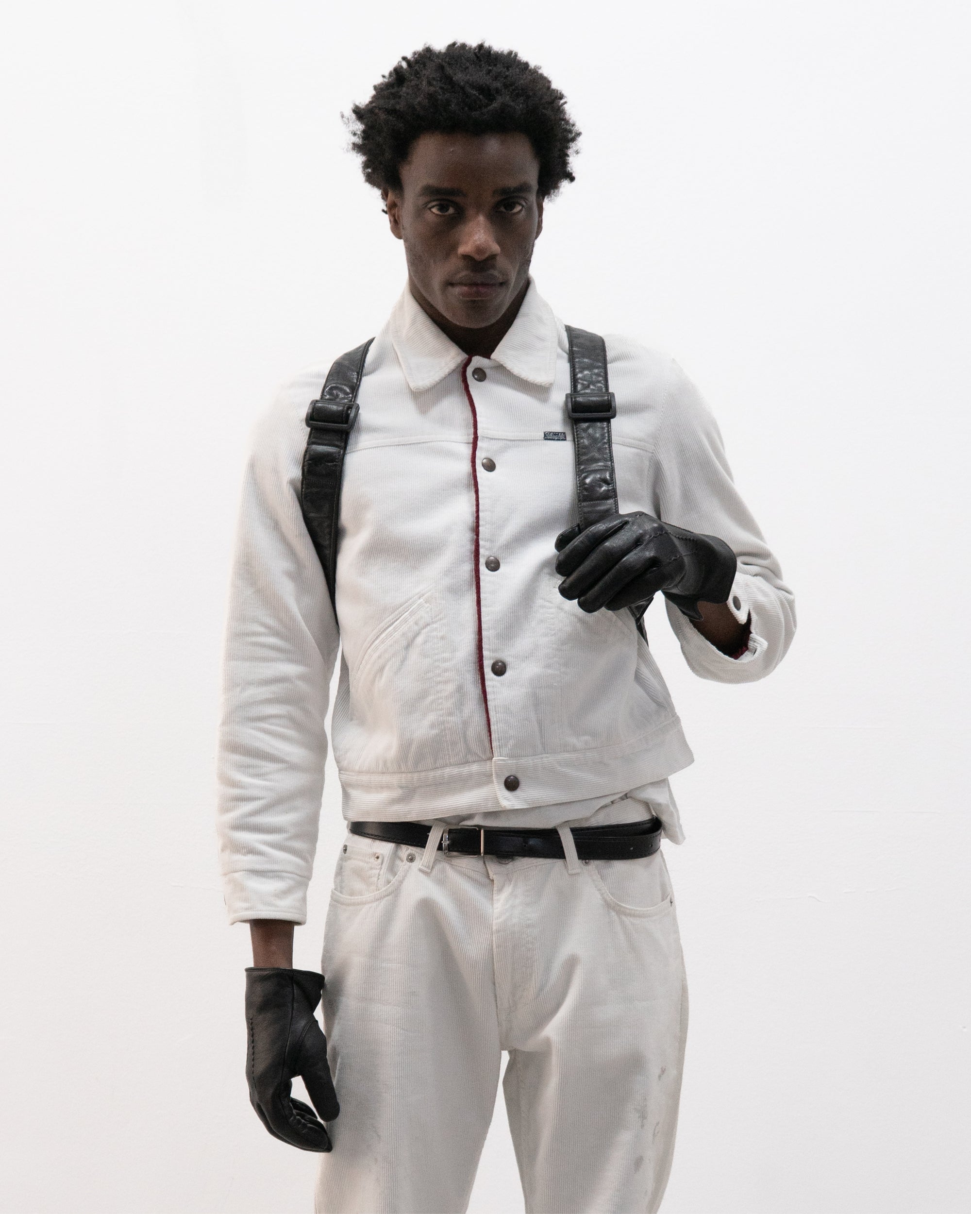 1990s ruffo leather backpack