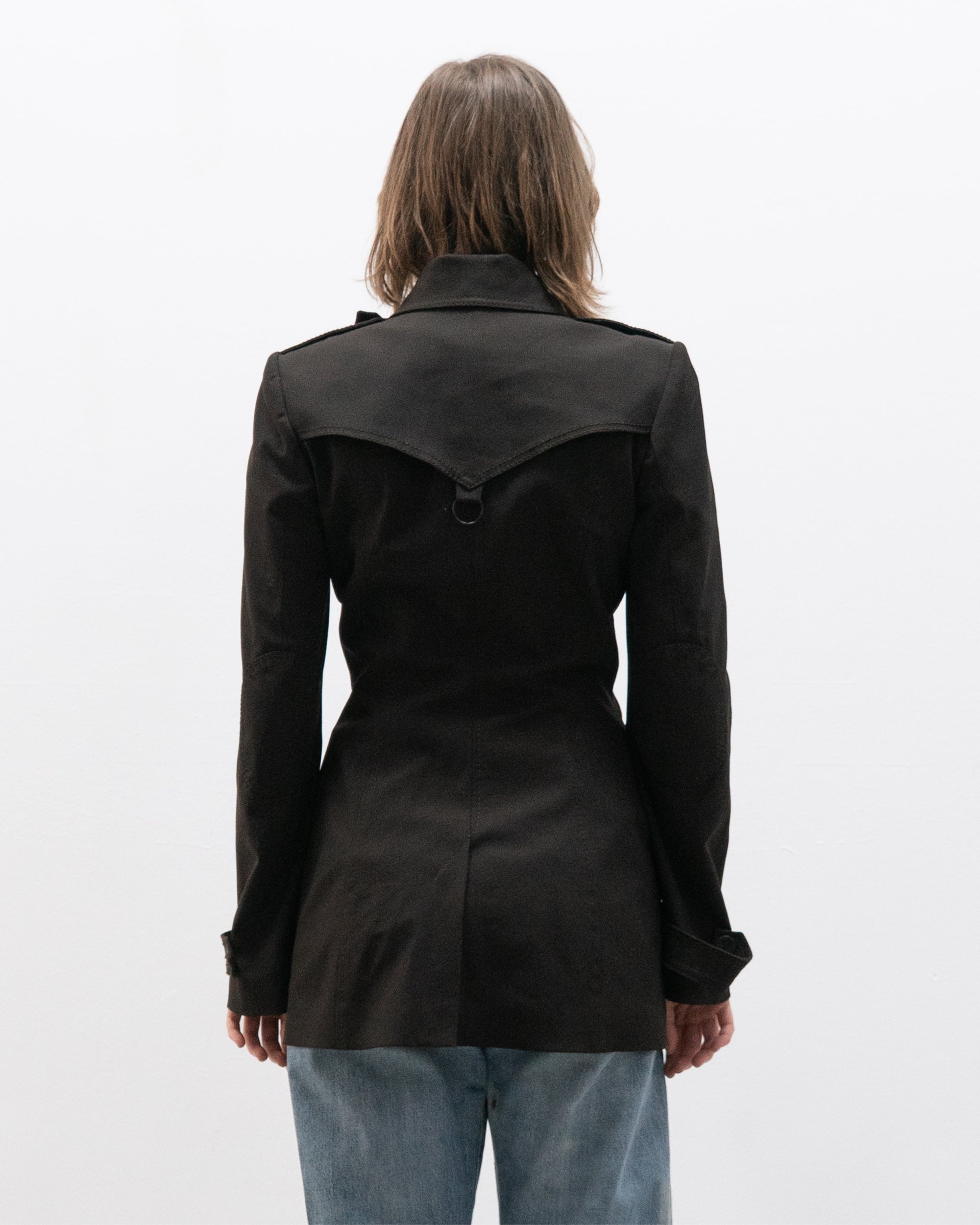 plein sud short trench coat