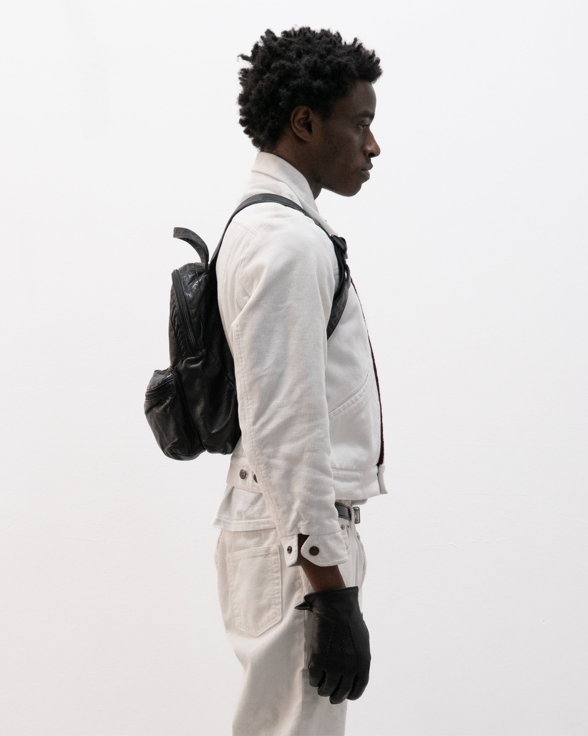 1990s ruffo leather backpack