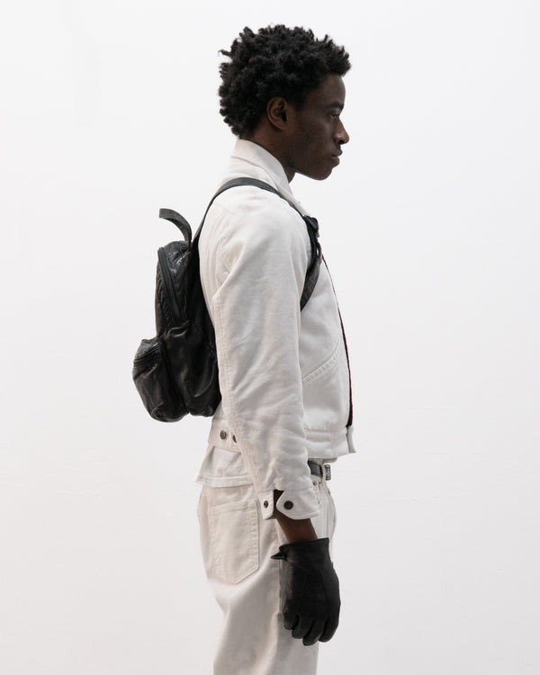 1990s ruffo leather backpack