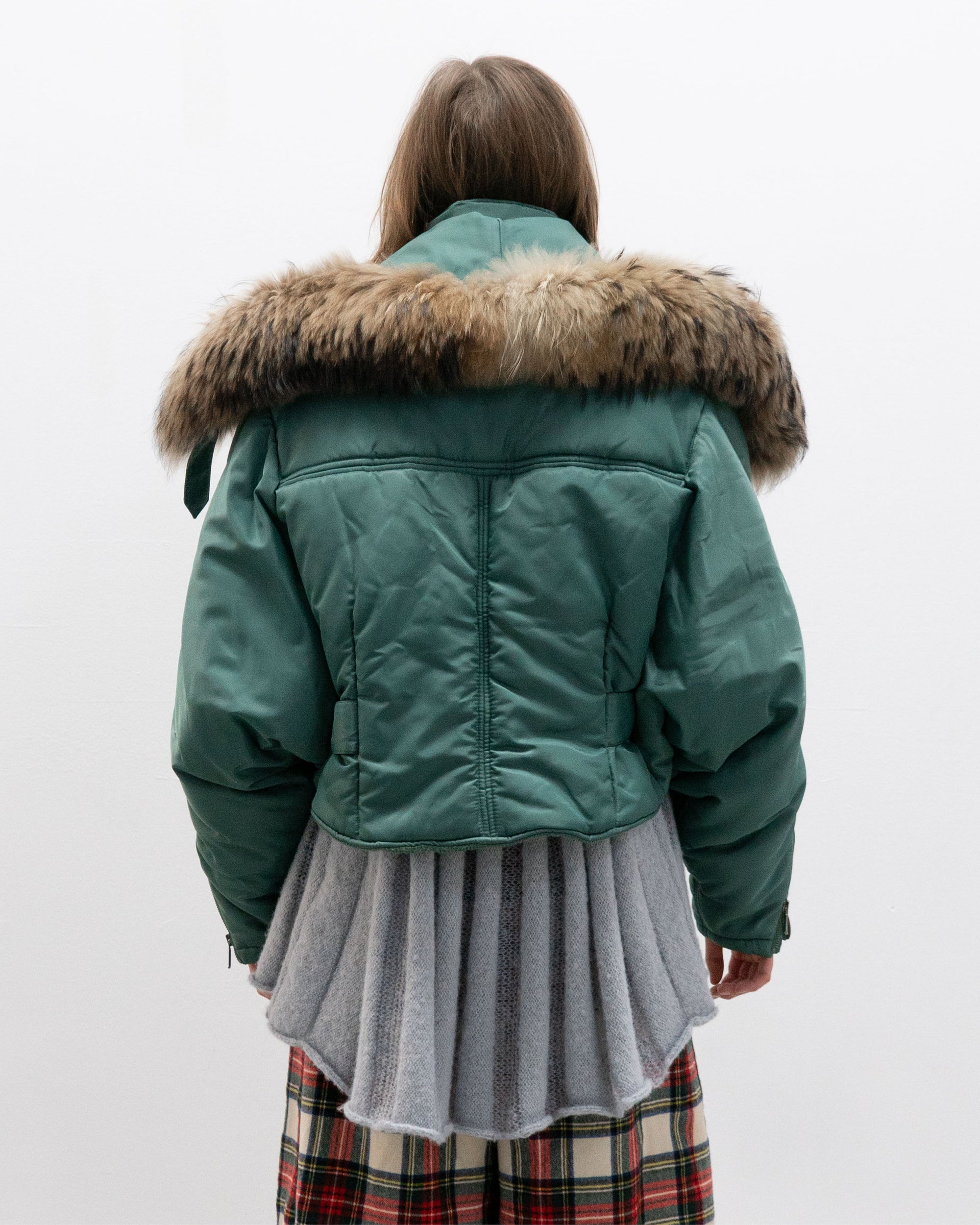 closed by marithé + francois girbaud triangle bomber jacket