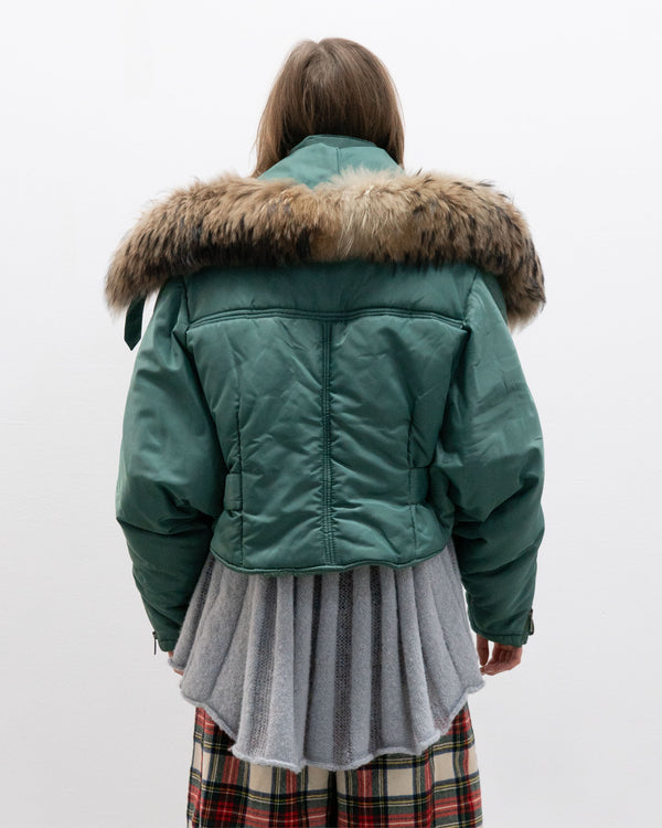 closed by marithé + francois girbaud triangle bomber jacket