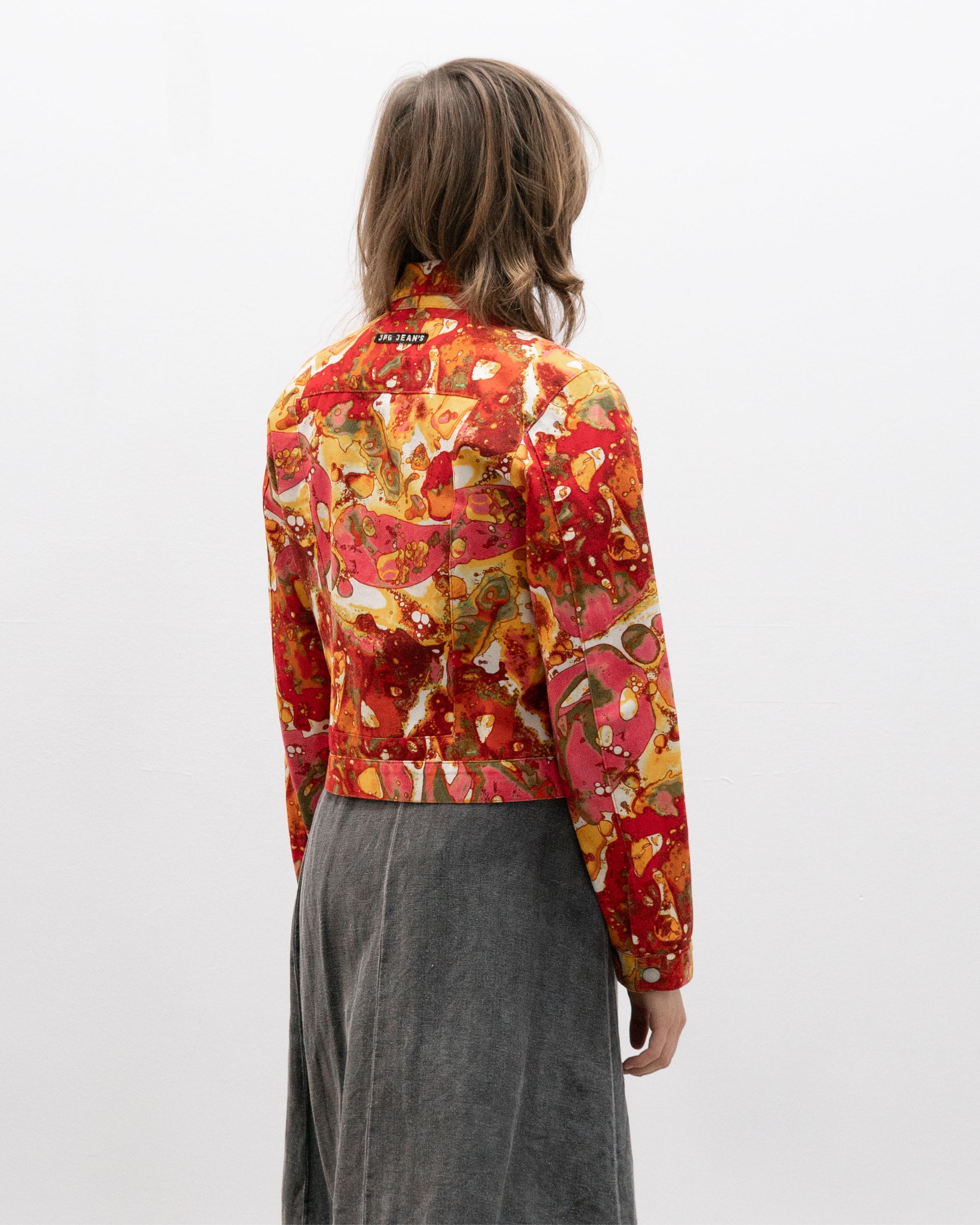 jean paul gaultier ss03 bacteria denim jacket