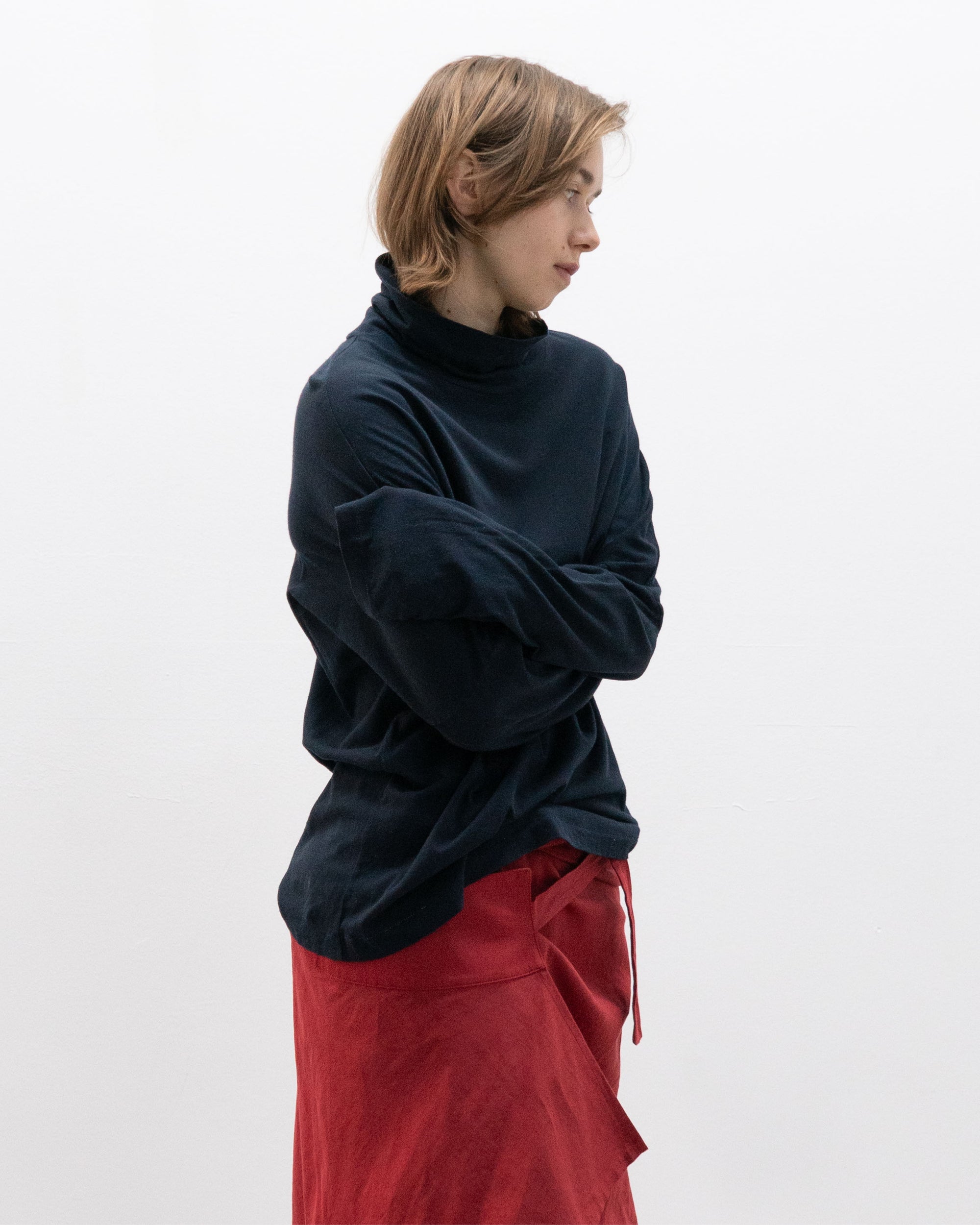 issey miyake mock neck longsleeve