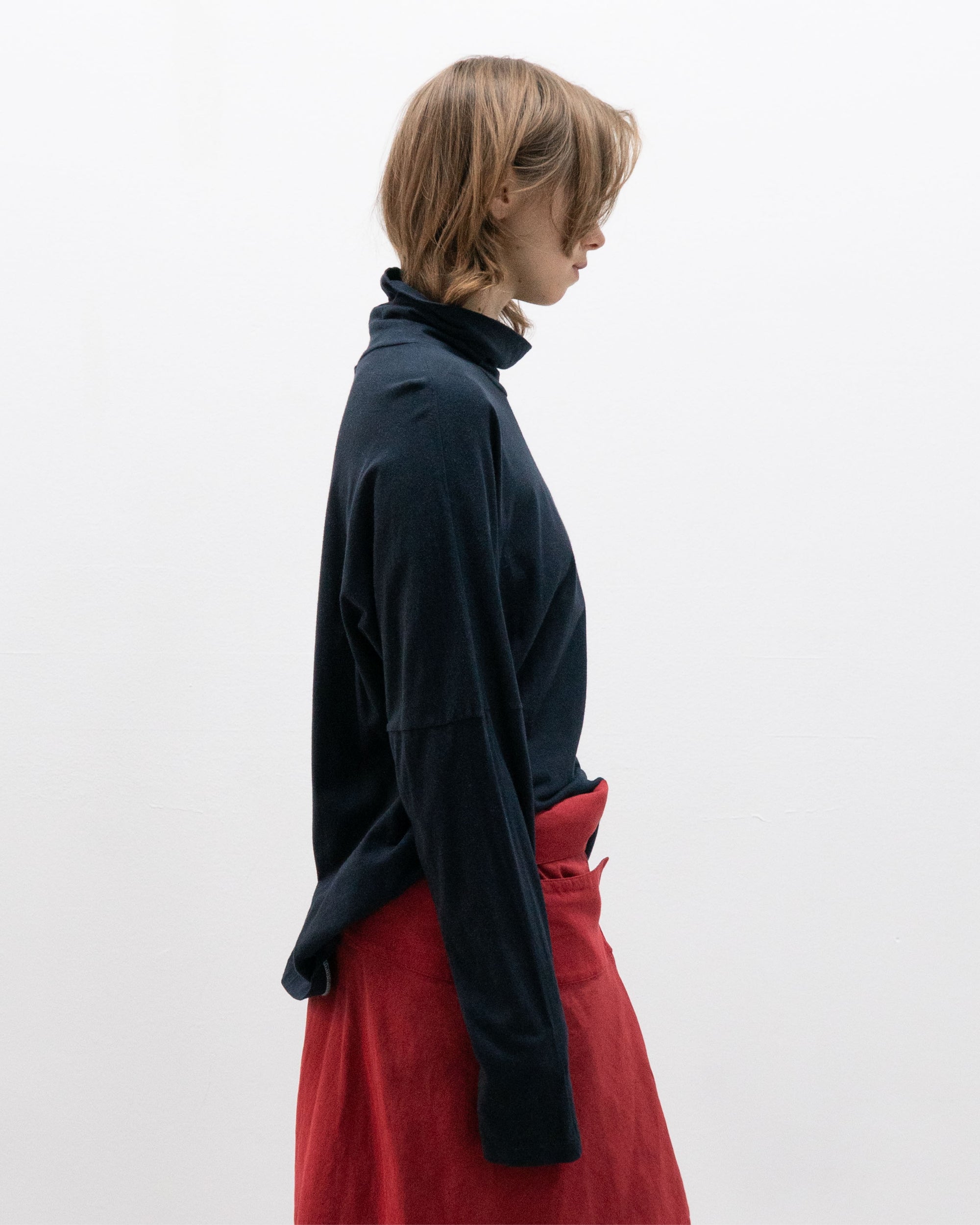 issey miyake mock neck longsleeve