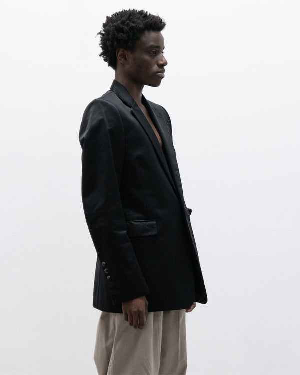 rick owens satin blazer