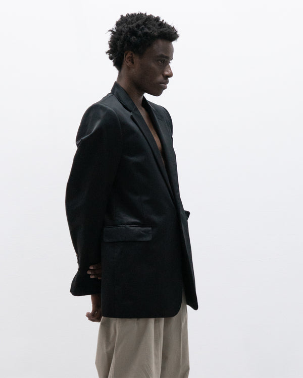 rick owens satin blazer