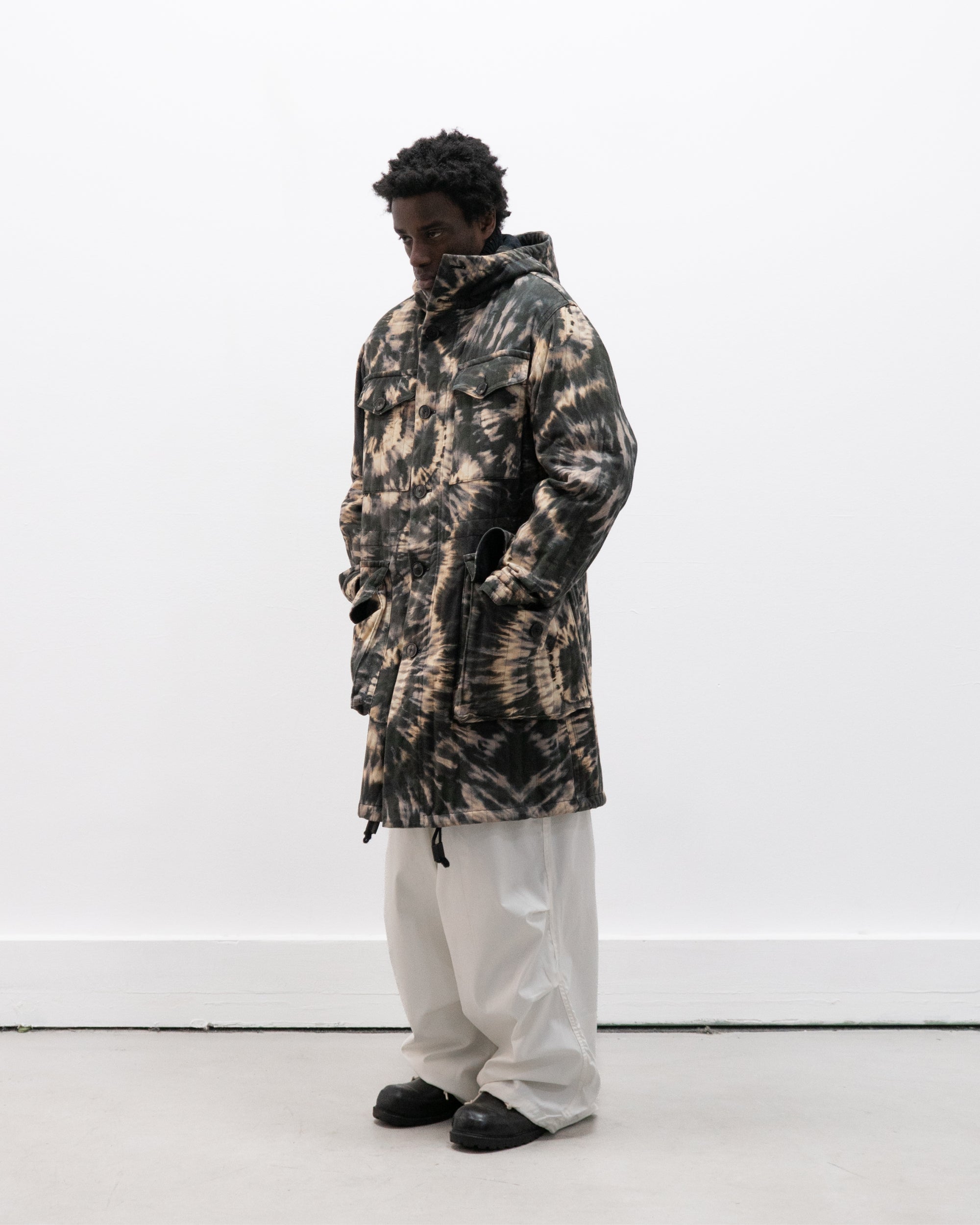 dries van noten tie dye parka