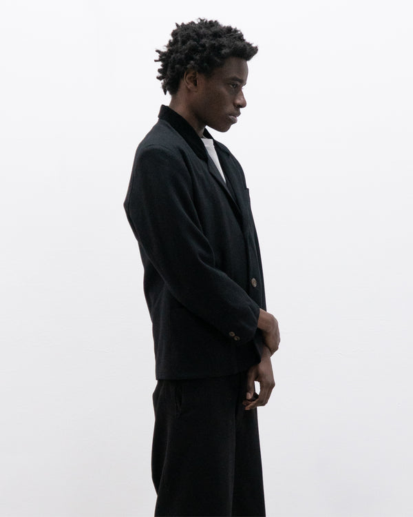 ball 1980s blazer with velvet collar