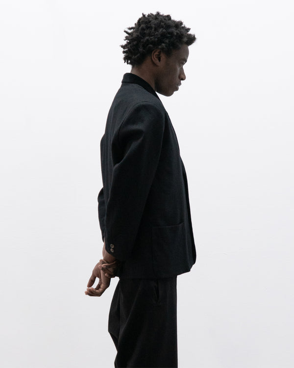 ball 1980s blazer with velvet collar