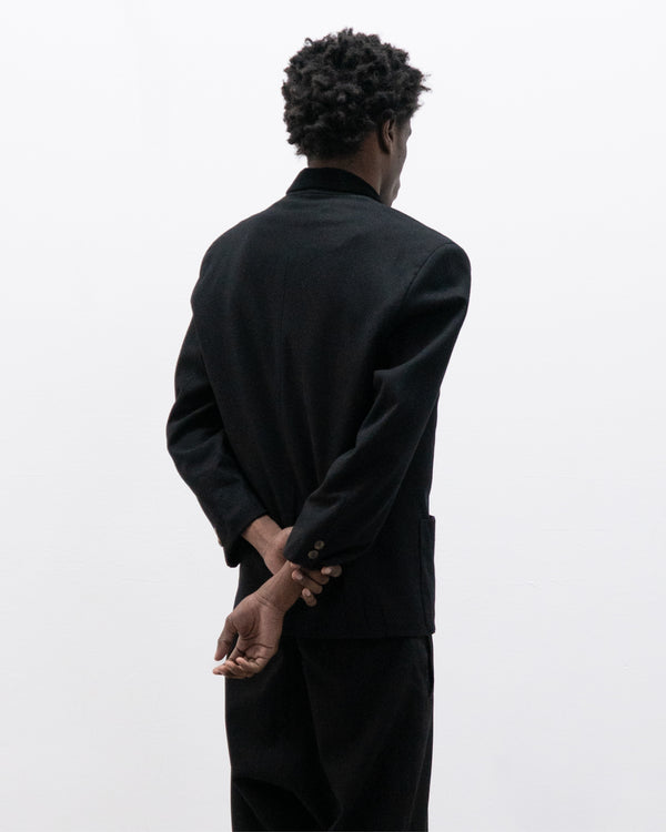 ball 1980s blazer with velvet collar