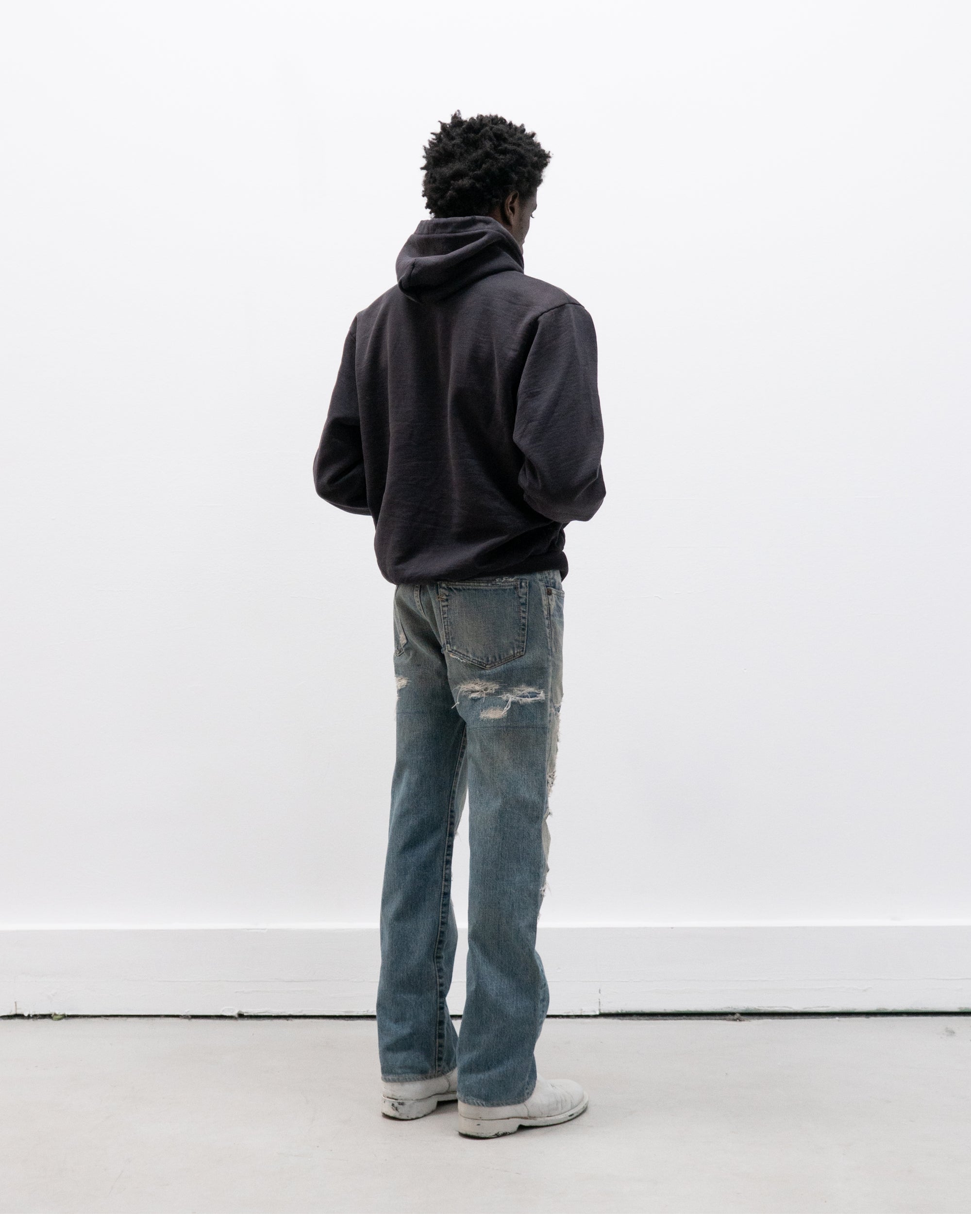 45rpm thrashed selvedge jeans