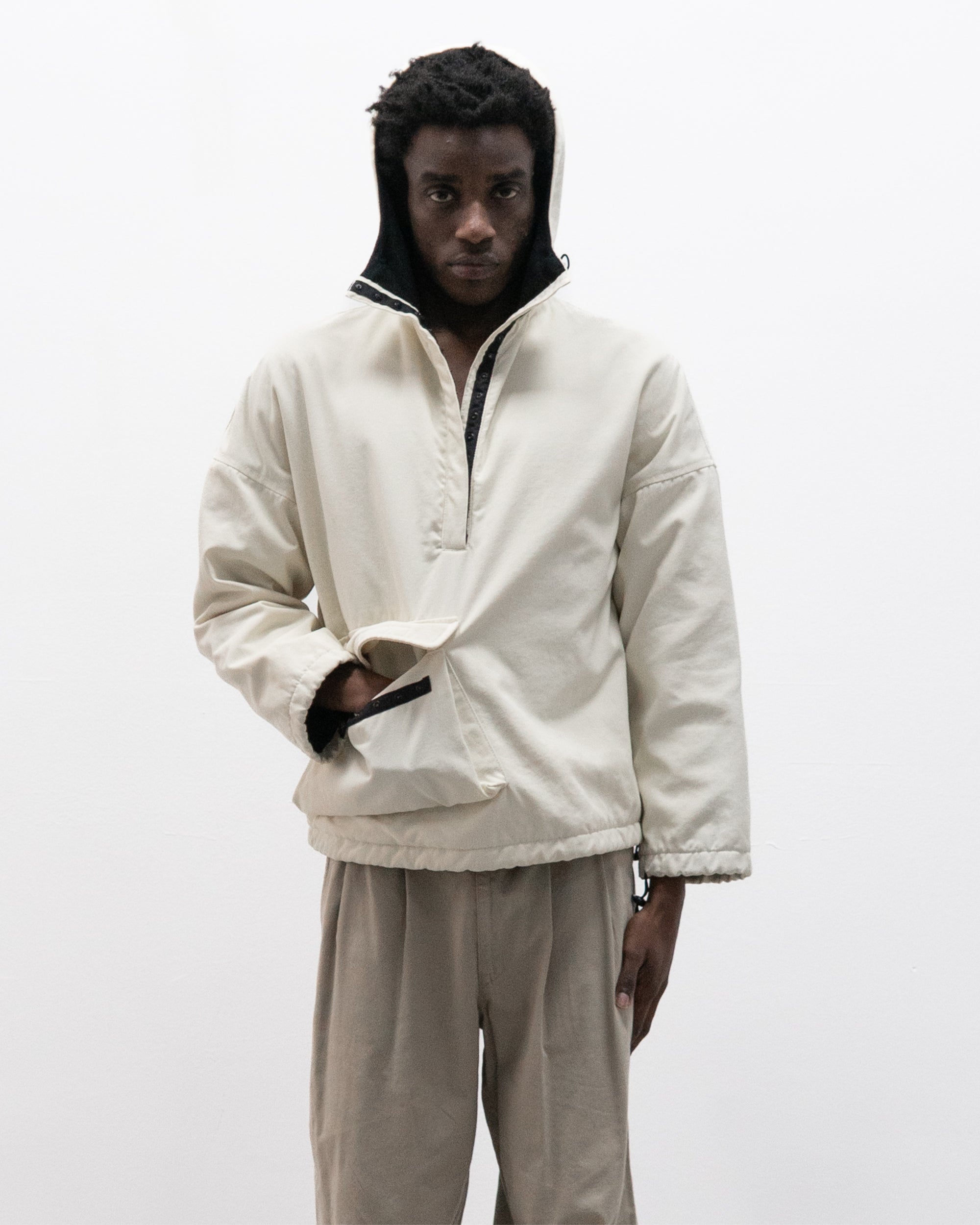 armani jeans hooded nylon anorak