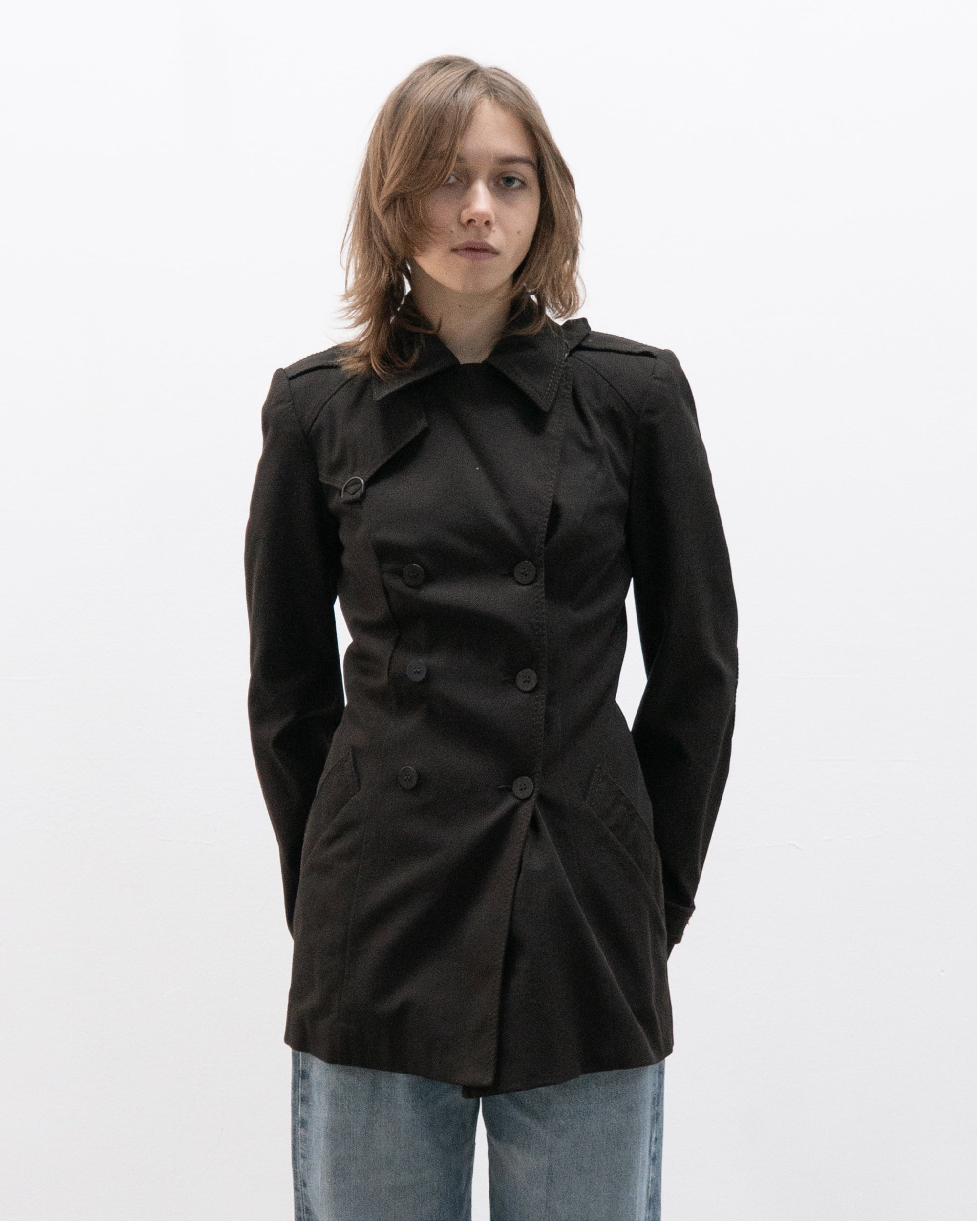 plein sud short trench coat