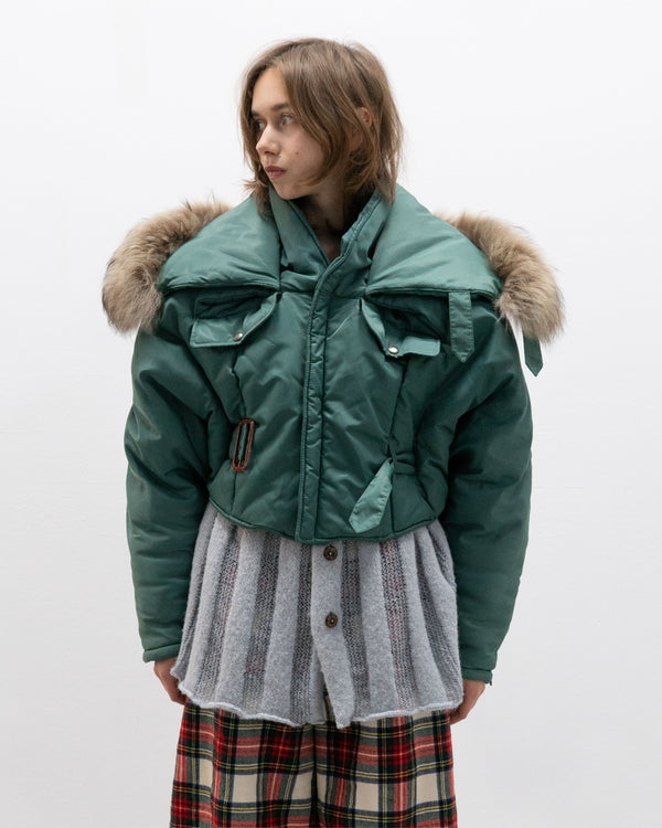 closed by marithé + francois girbaud triangle bomber jacket