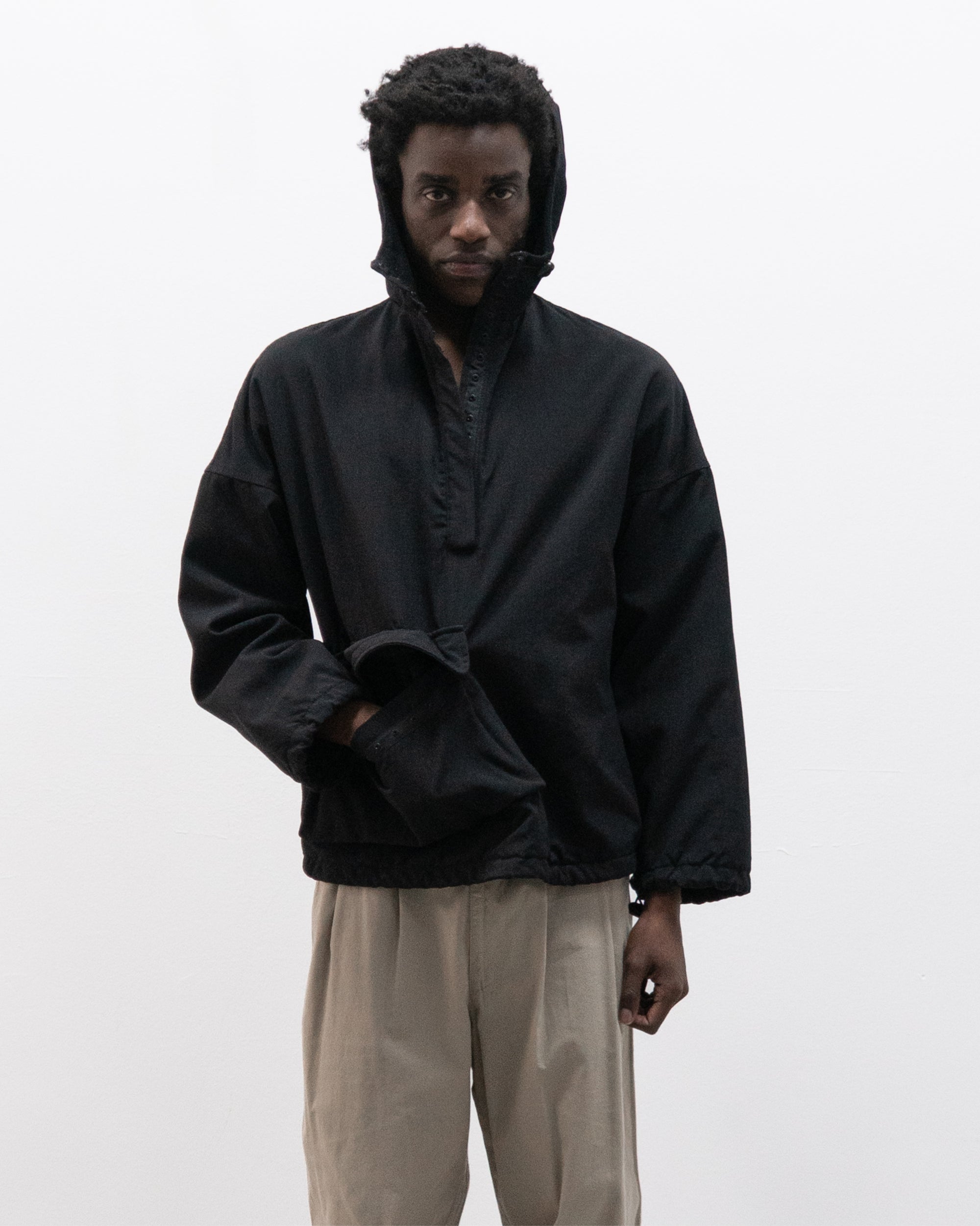 armani jeans hooded nylon anorak