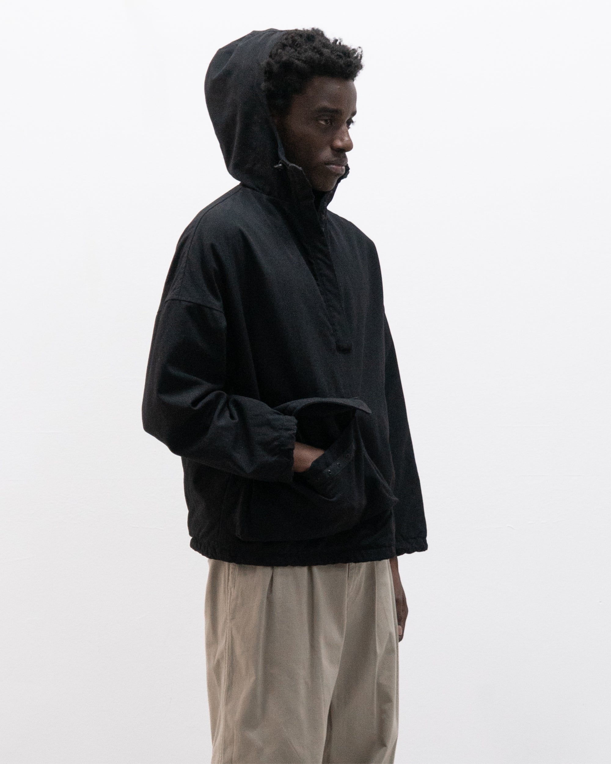 armani jeans hooded nylon anorak