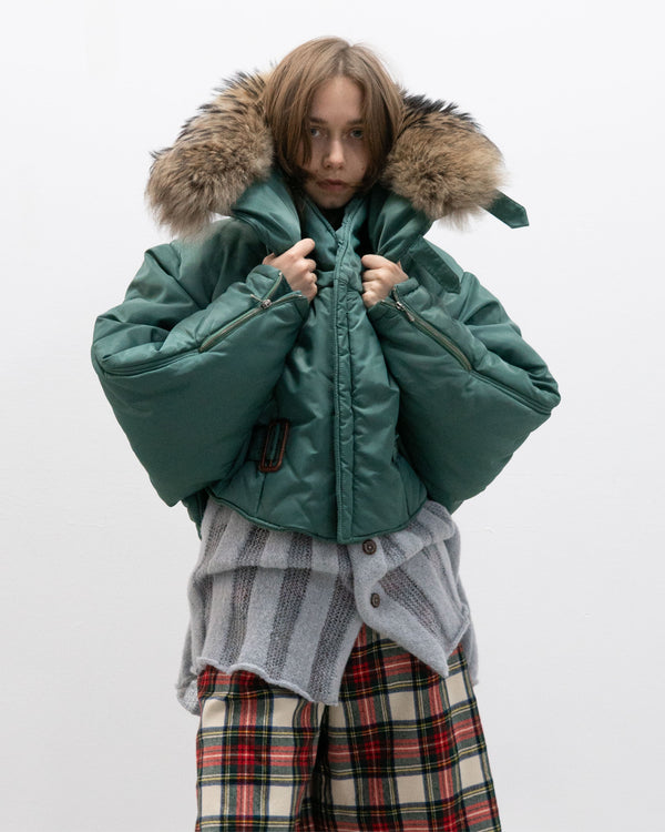 closed by marithé + francois girbaud triangle bomber jacket