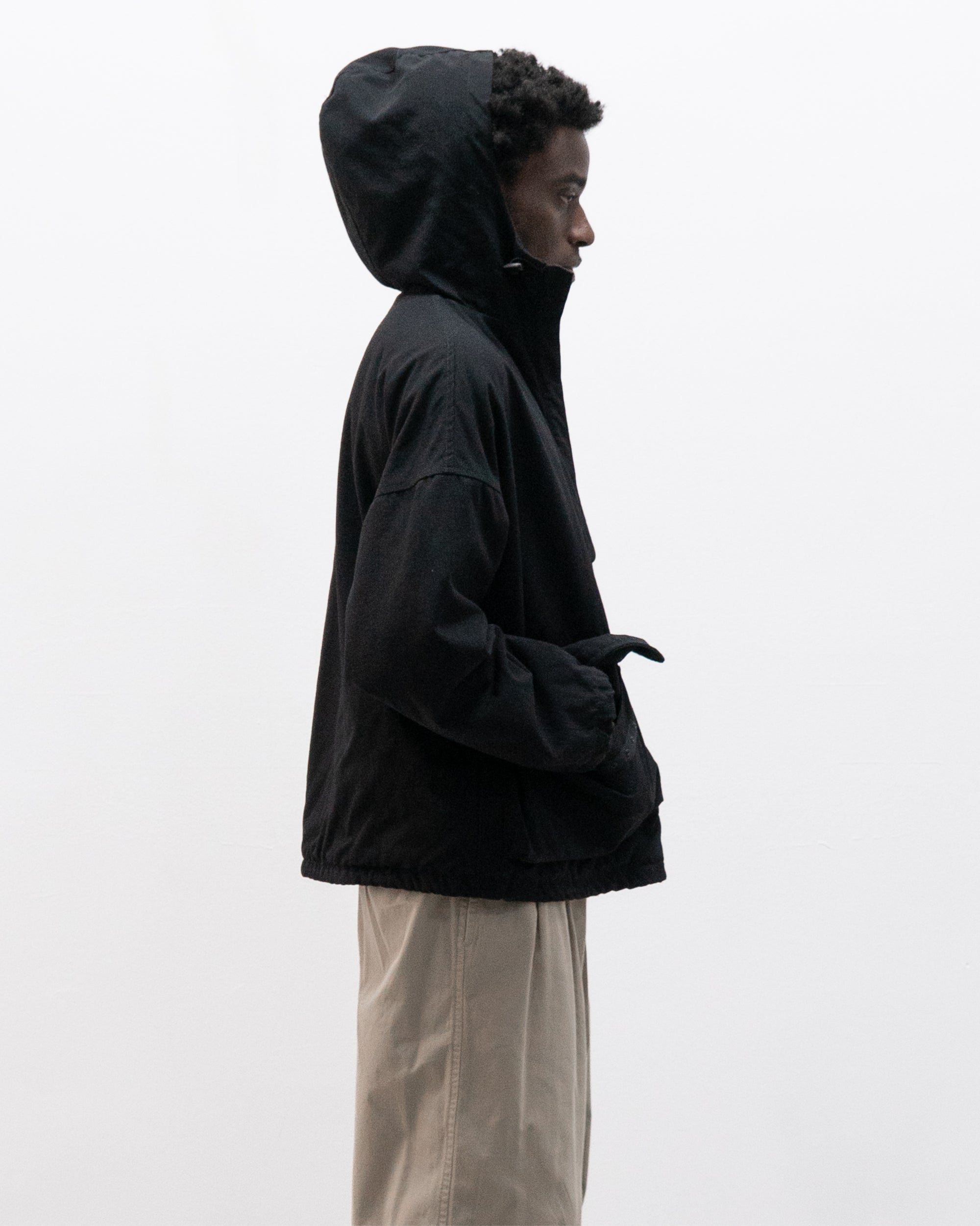 armani jeans hooded nylon anorak