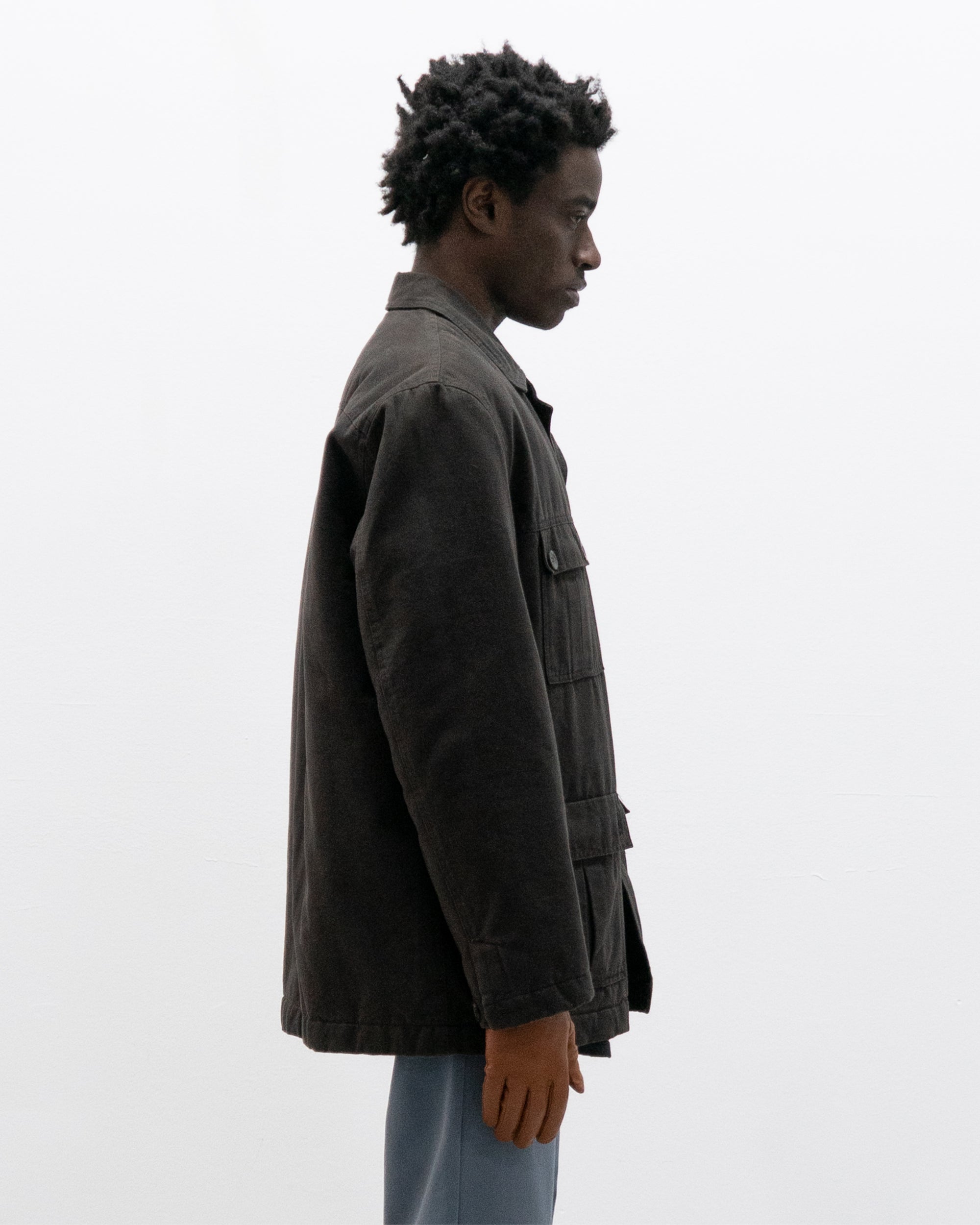 italian designer moleskin overshirt