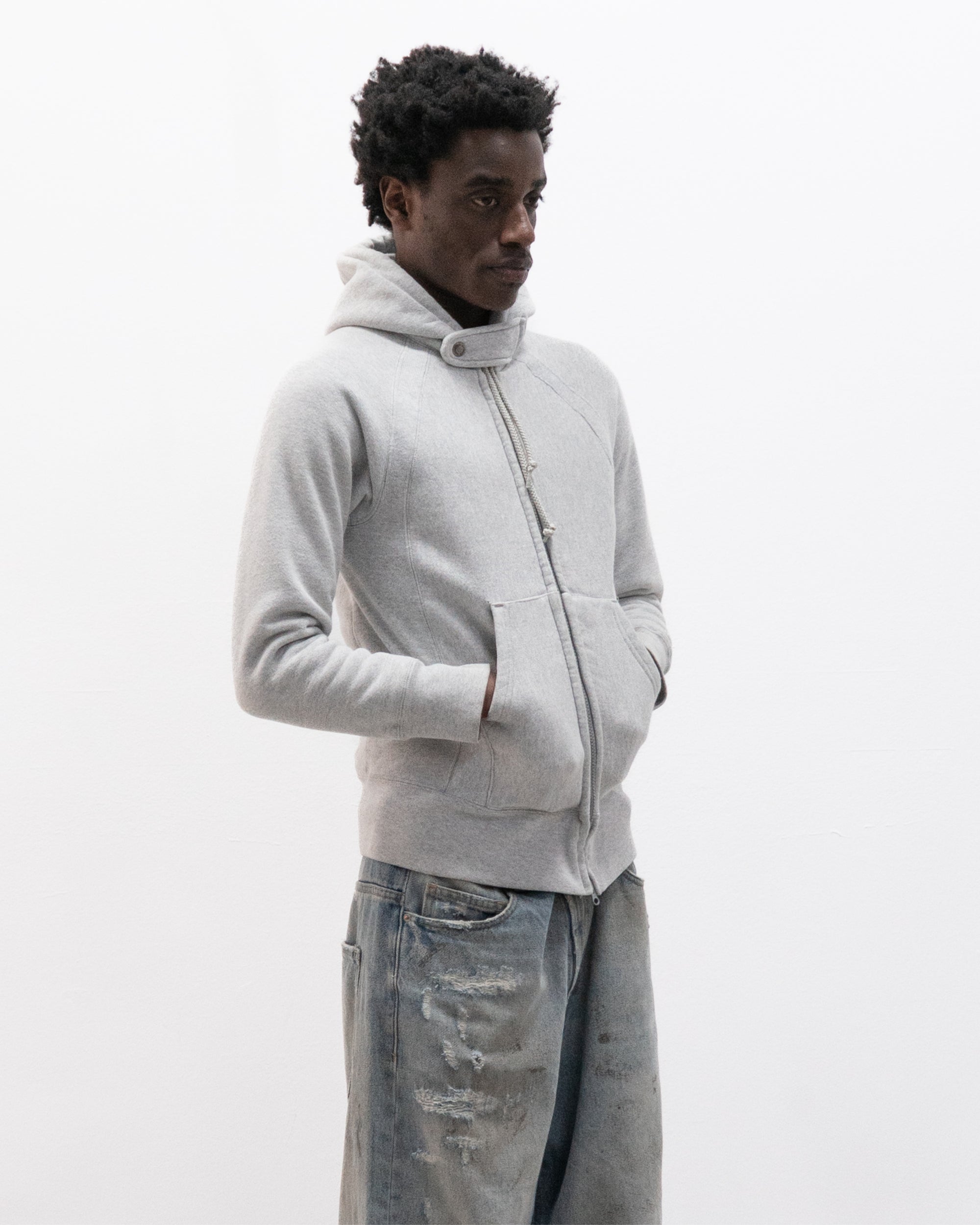 engineered garments thermal lined hoodie