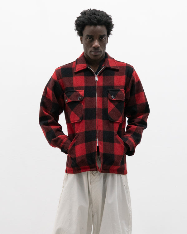 brent 1970s zip up overshirt