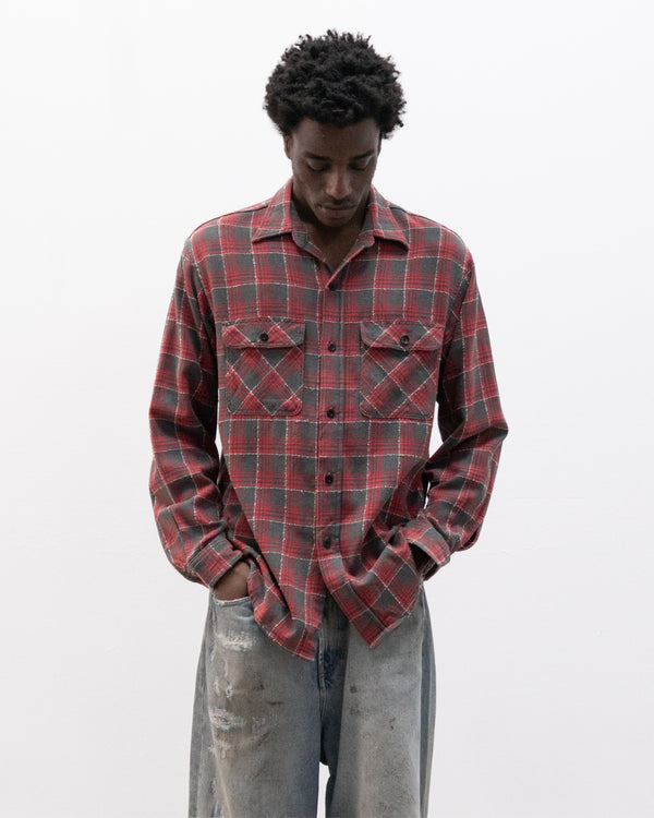 sugar cane plaid button up shirt