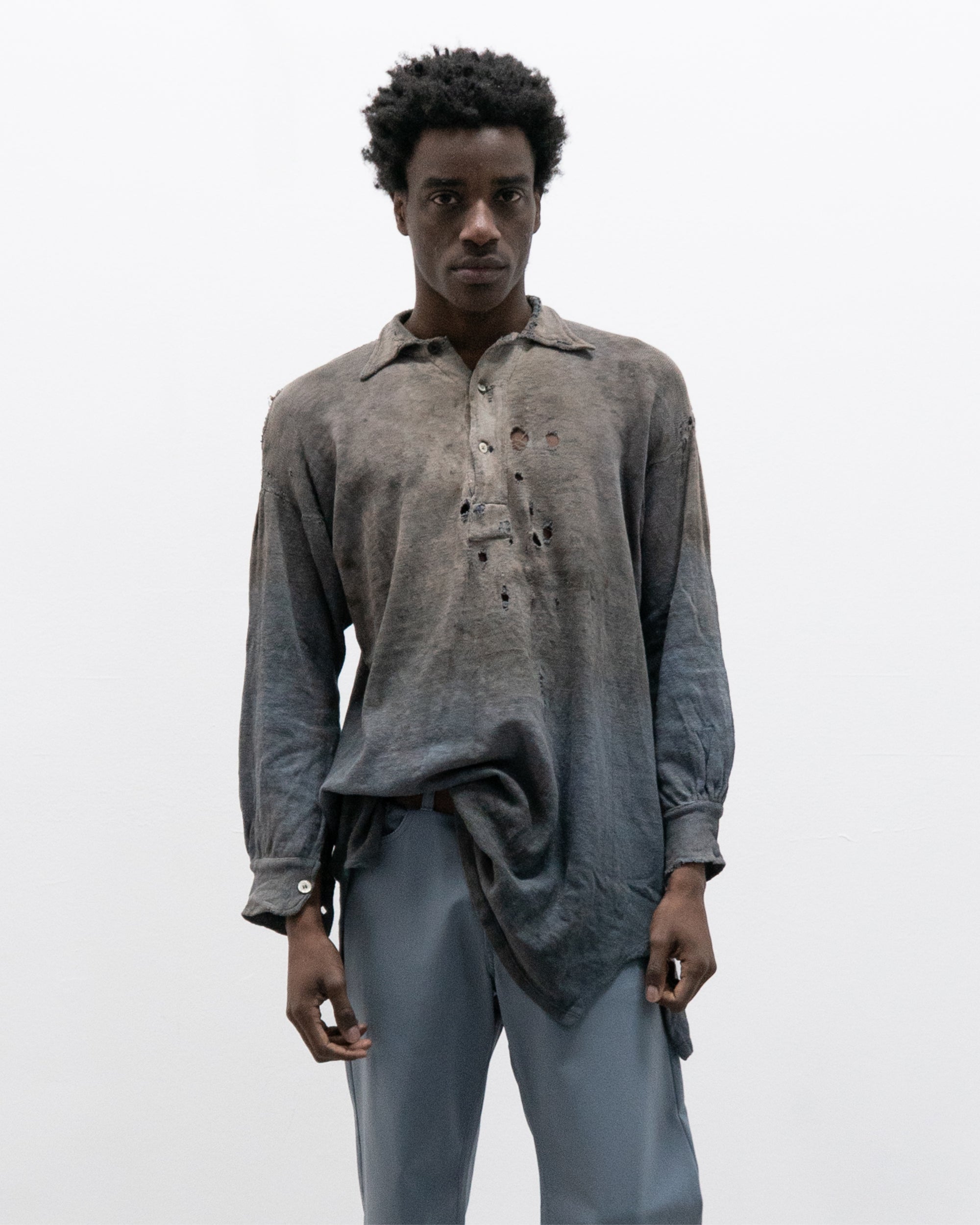 1930s german henley long shirt